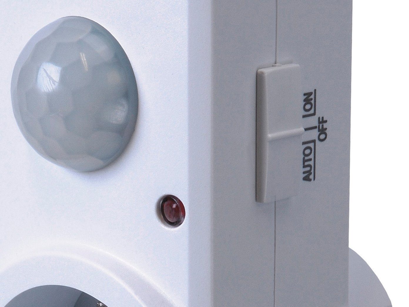 smartwares Steckdosenschalter Plug-In ES360P Stecker Zwischenschalter mit Infrarotsensor, 120°, 1-St.