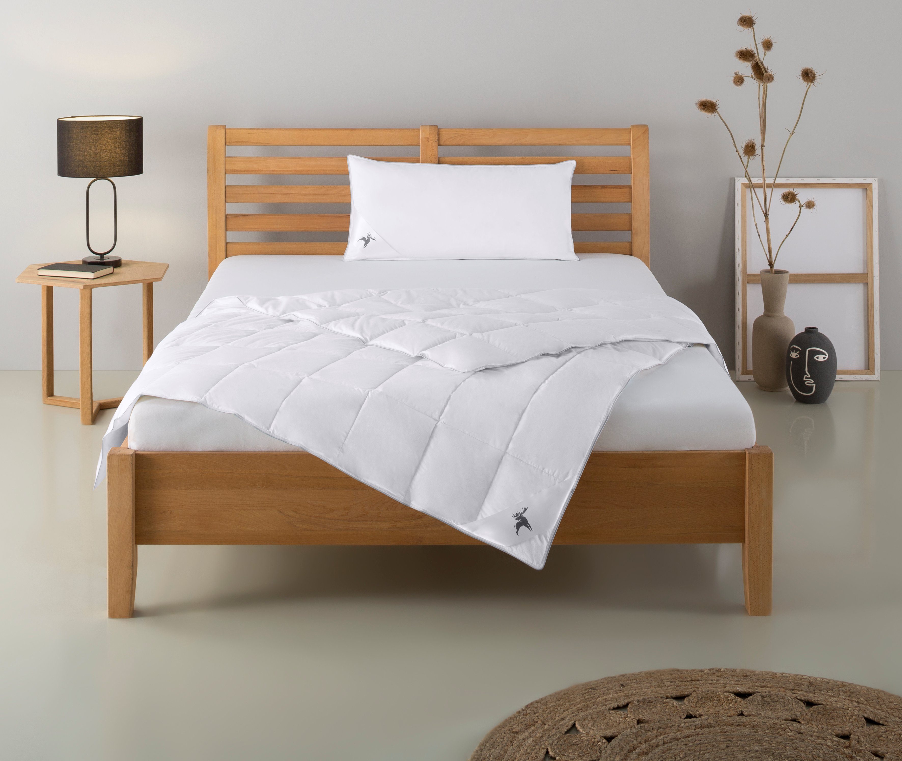 Daunenbettdecke + Baumwolle, Bettdecke Älgdröm, Set Winter Bettdecke mit Sommer bis 1 Kissen, optimale 1 von Kissen Lodiken, Kopfkissen, und Bezug: 100% aus die
