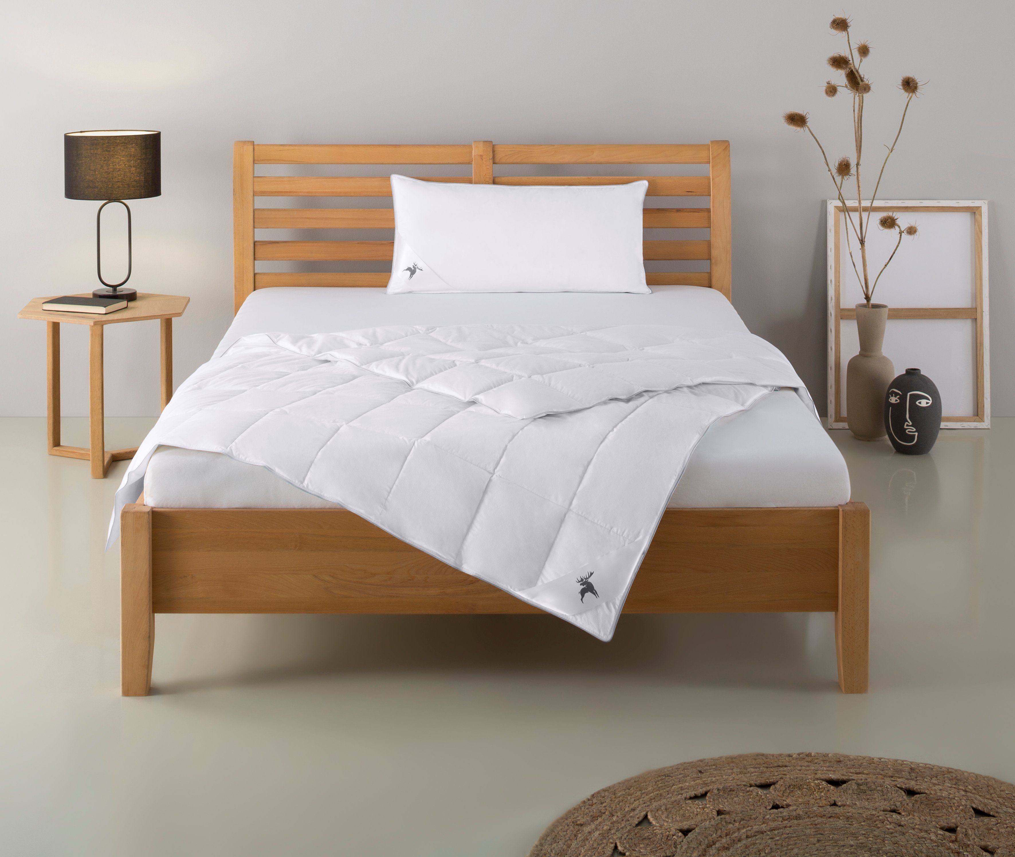 Produktbild von Bettdecken-Set 135x200 Cm Mit Kissen 80x80 - Allergiker Geeignet