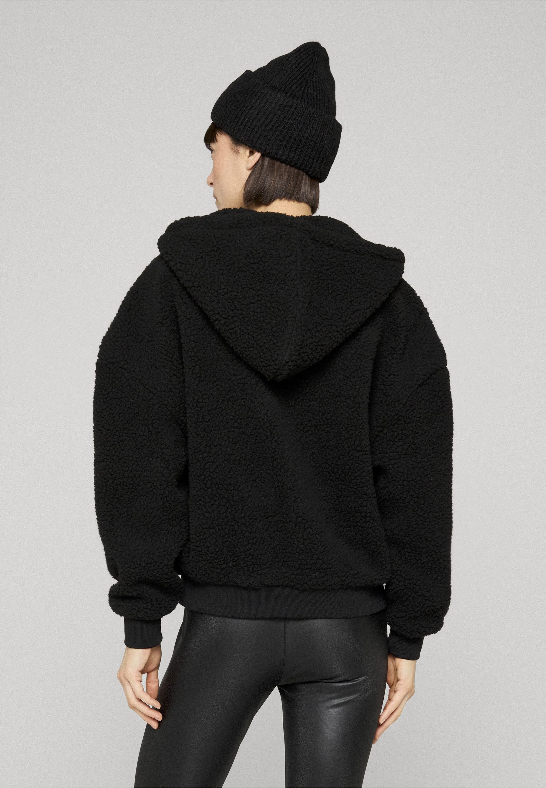 URBAN CLASSICS Sweatjacke Urban Classics Damen Ladies Oversized Sherpa Zip Hoody