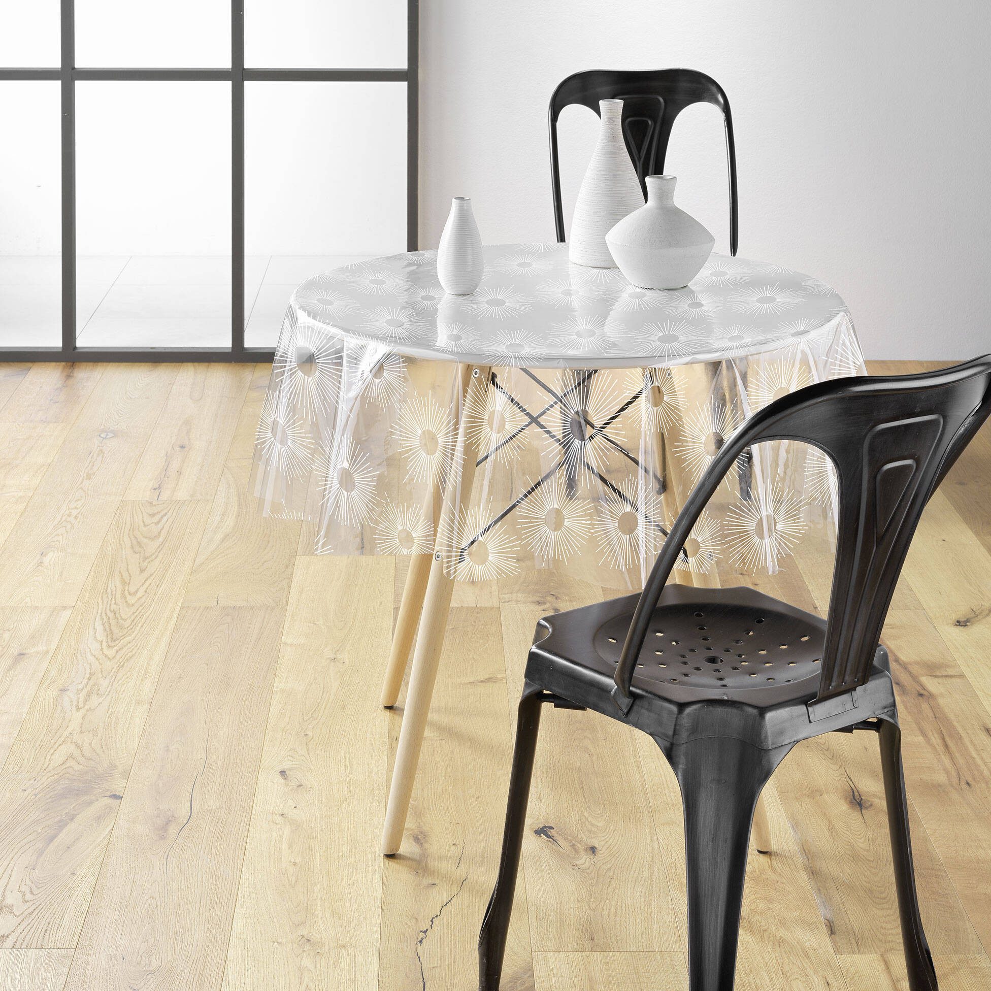 Douceur d'intérieur Tischdecke Durchsichtige Tischdecke aus PCV SOLEIL, Ø 140 cm (Tischdecken 1-tlg)