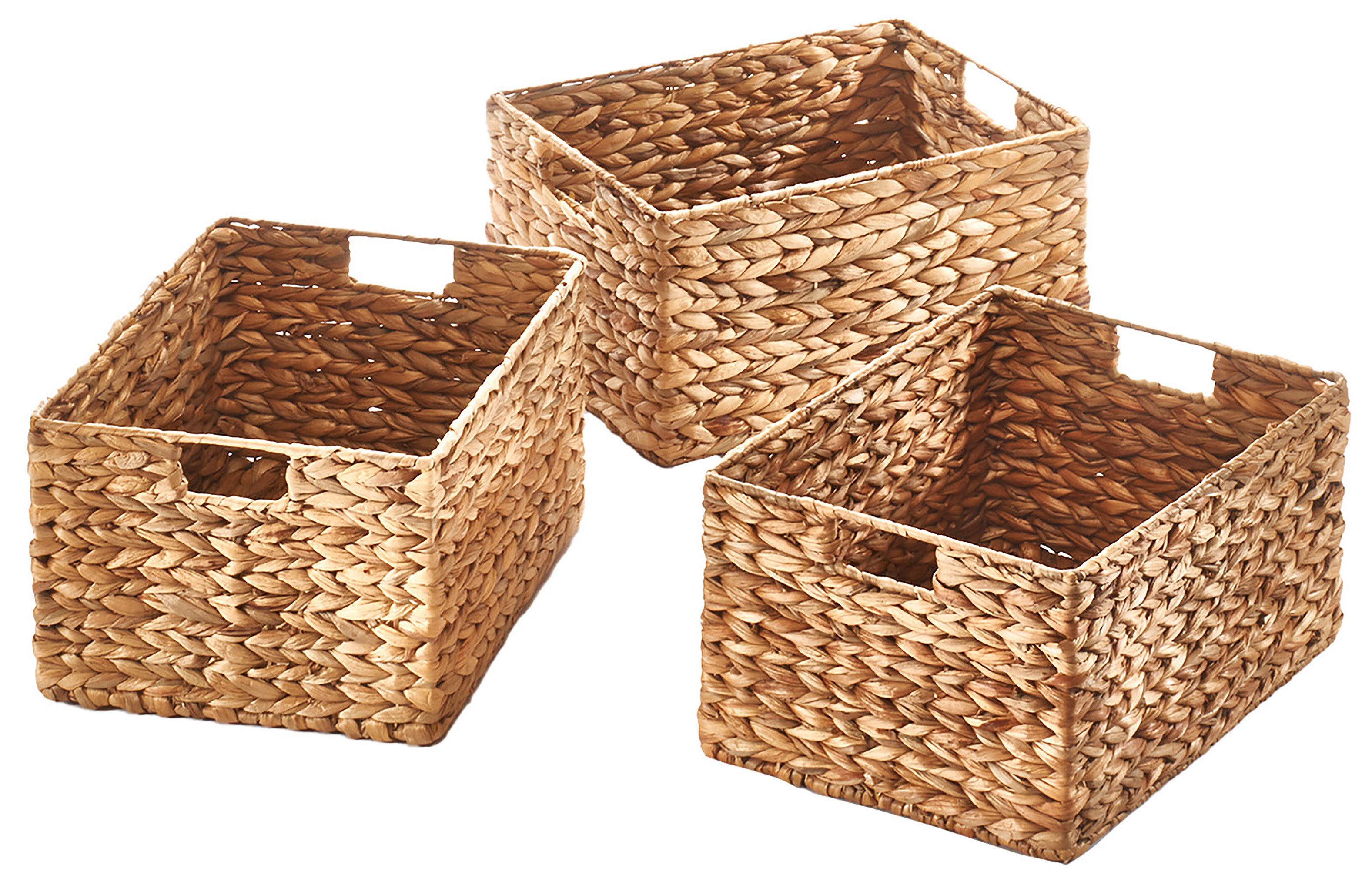 Kobolo Vogelhaus Regalkörbe Gr. L im 3er Set aus Wasserhyazinthe günstig online kaufen