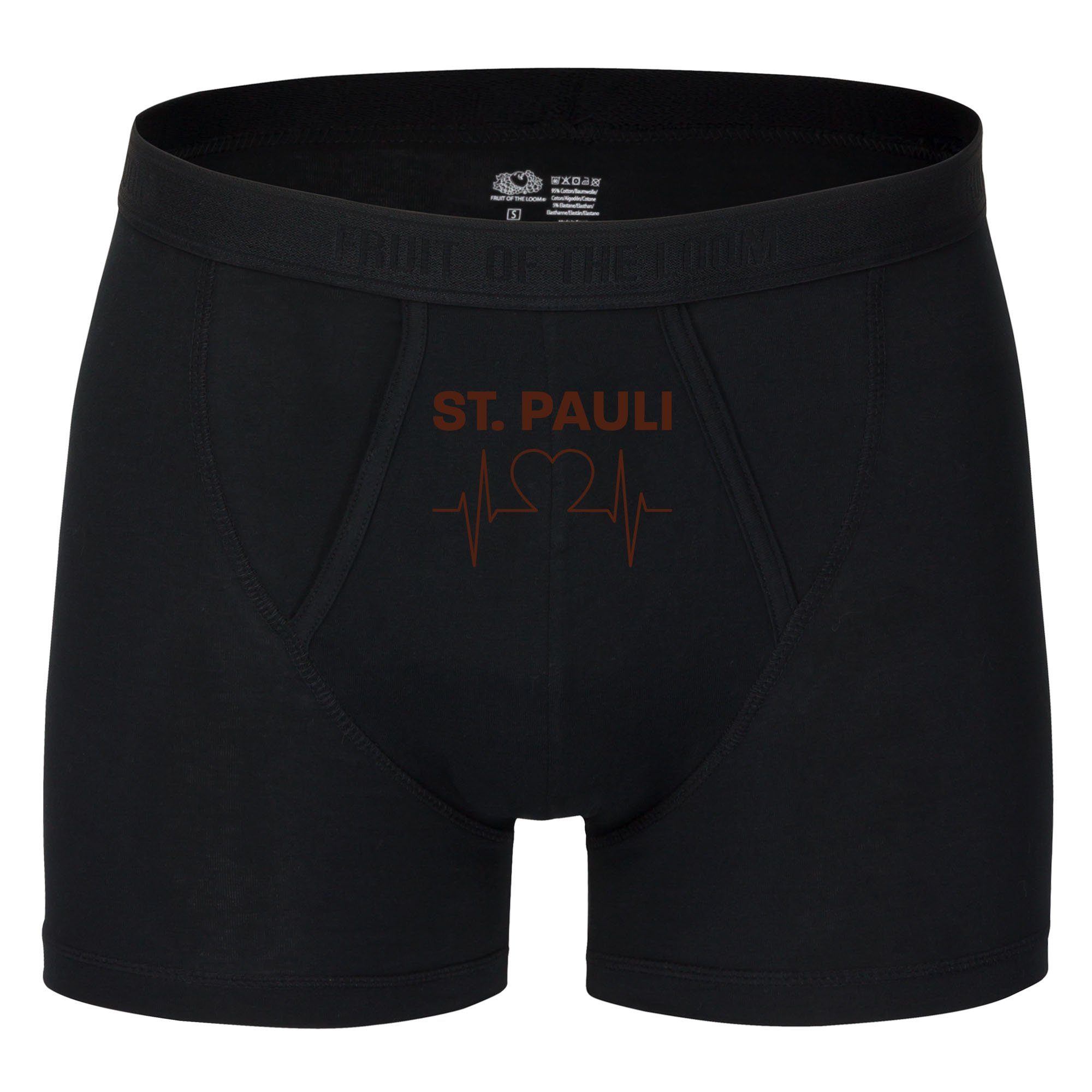Boxershorts St. Pauli - Herzschlag - Unterwäsche