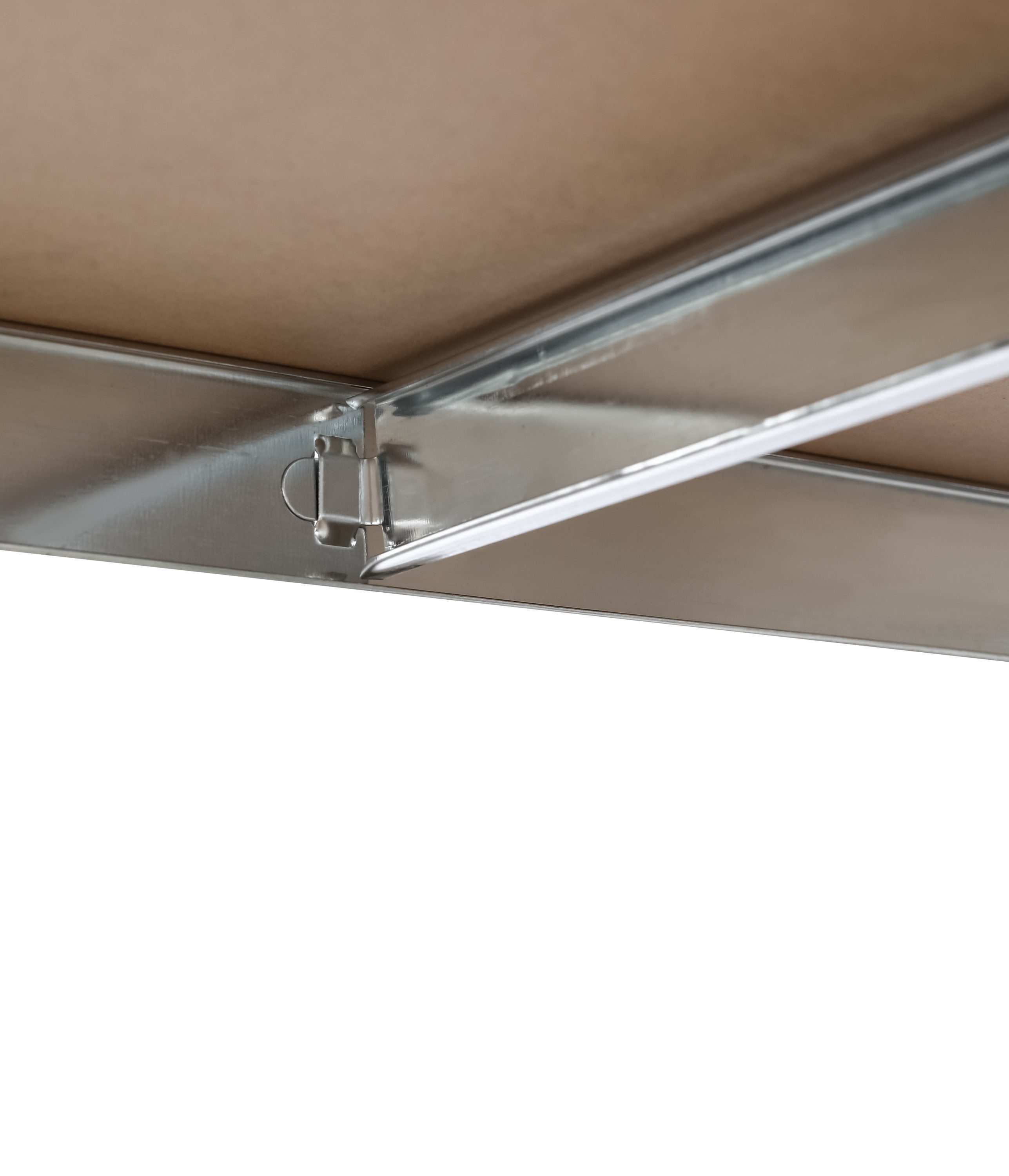 SCHULTE Regalwelt Schwerlastregal Stecksystem 5 MDF Böden 180x120x40 cm (HxBxT), verzinkt – Bild 4 von 5