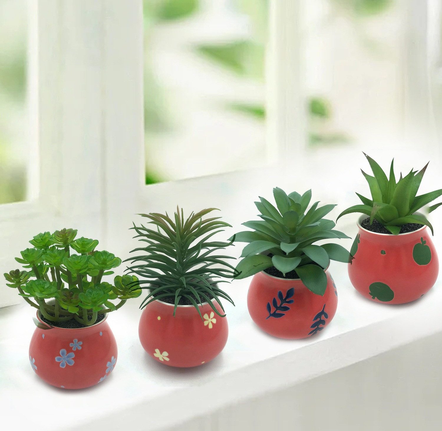 Künstliche Zimmerpflanze Kleine Kunstpflanzen & Künstliche Sukkulenten wie günstig online kaufen