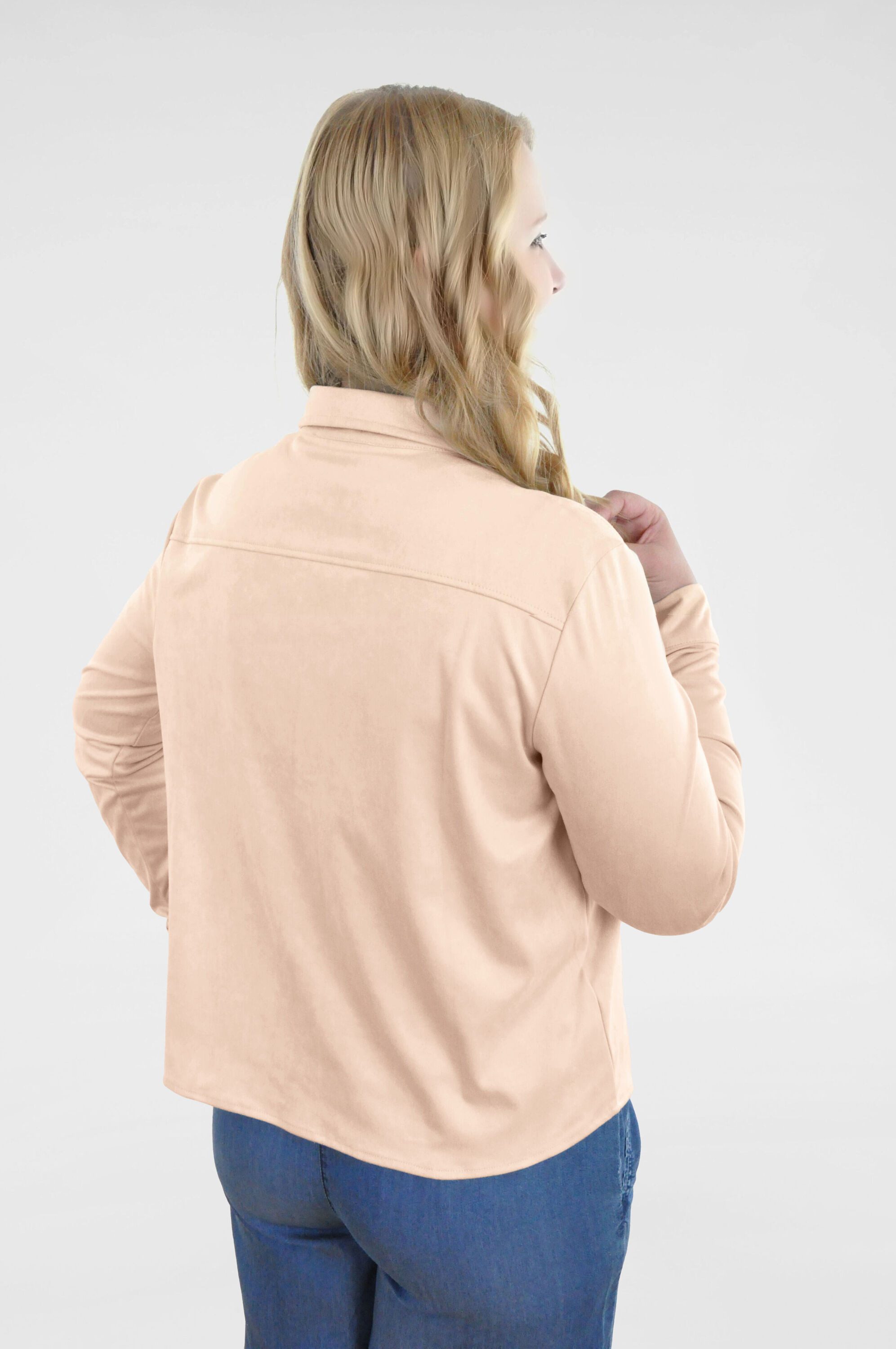 NAVIGAZIONE Funktionsjacke (1-St) Wildlederimitat