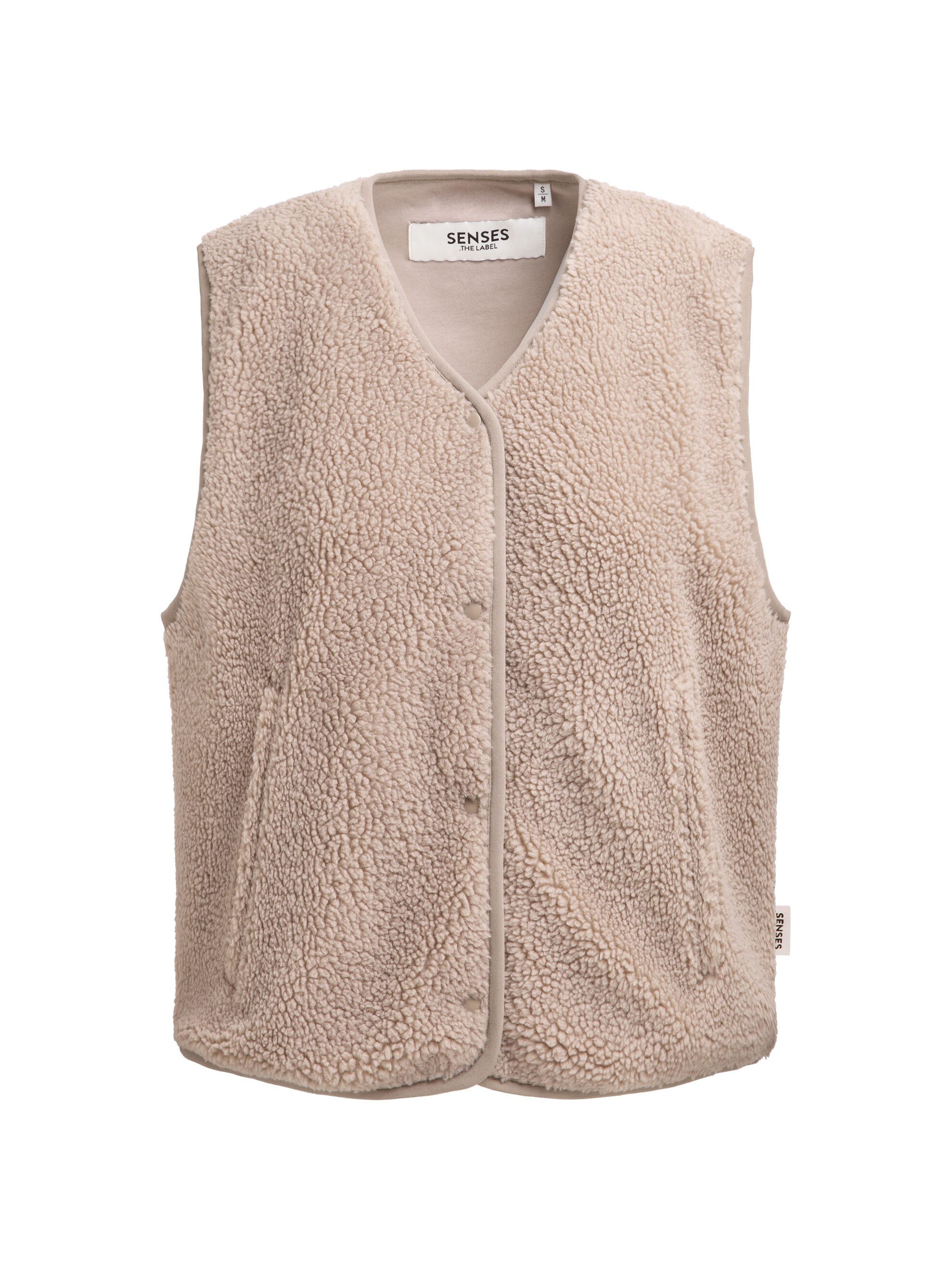 SENSES.THE LABEL Fleeceweste mit Druckknopfleiste – Bild 2 von 5