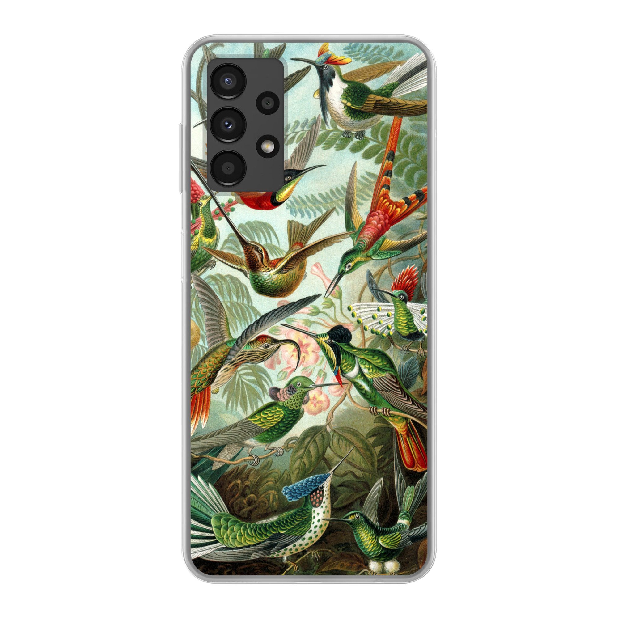 MuchoWow Handyhülle für Samsung Galaxy A13 4G Trochilidae - Alte Meister - Kunst, Smartphone-Bumper, Print, Handy Schutzhülle Dünn
