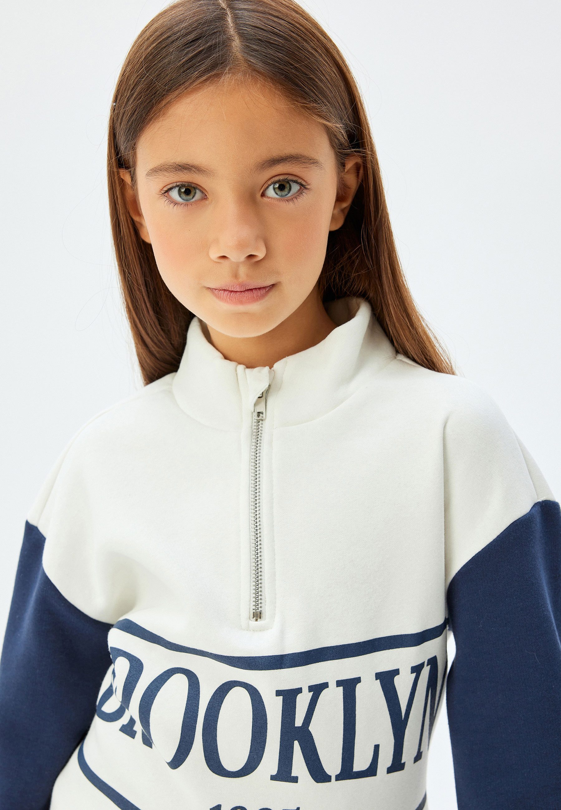 Koton Sweatshirt Standkragen Mit Farbblock
