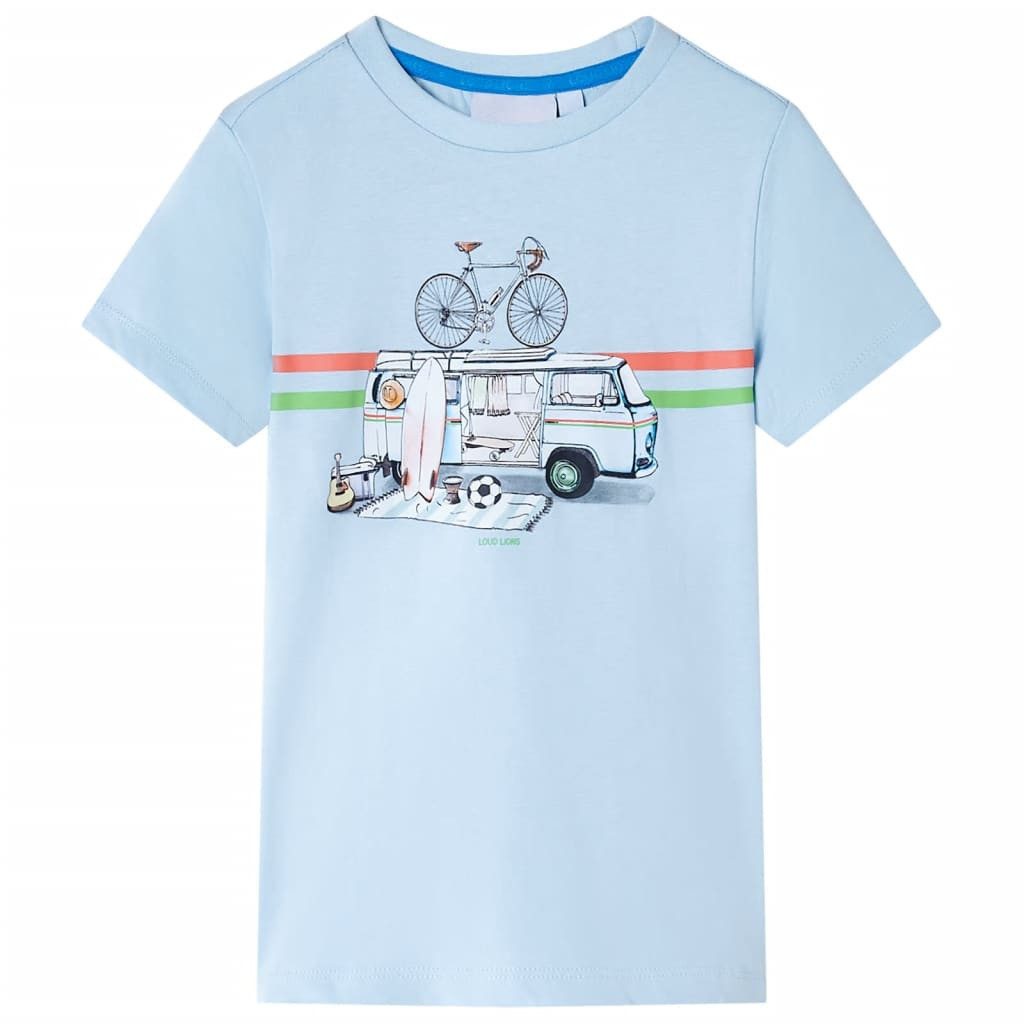T-Shirt Kinder-T-Shirt Hellblau 116