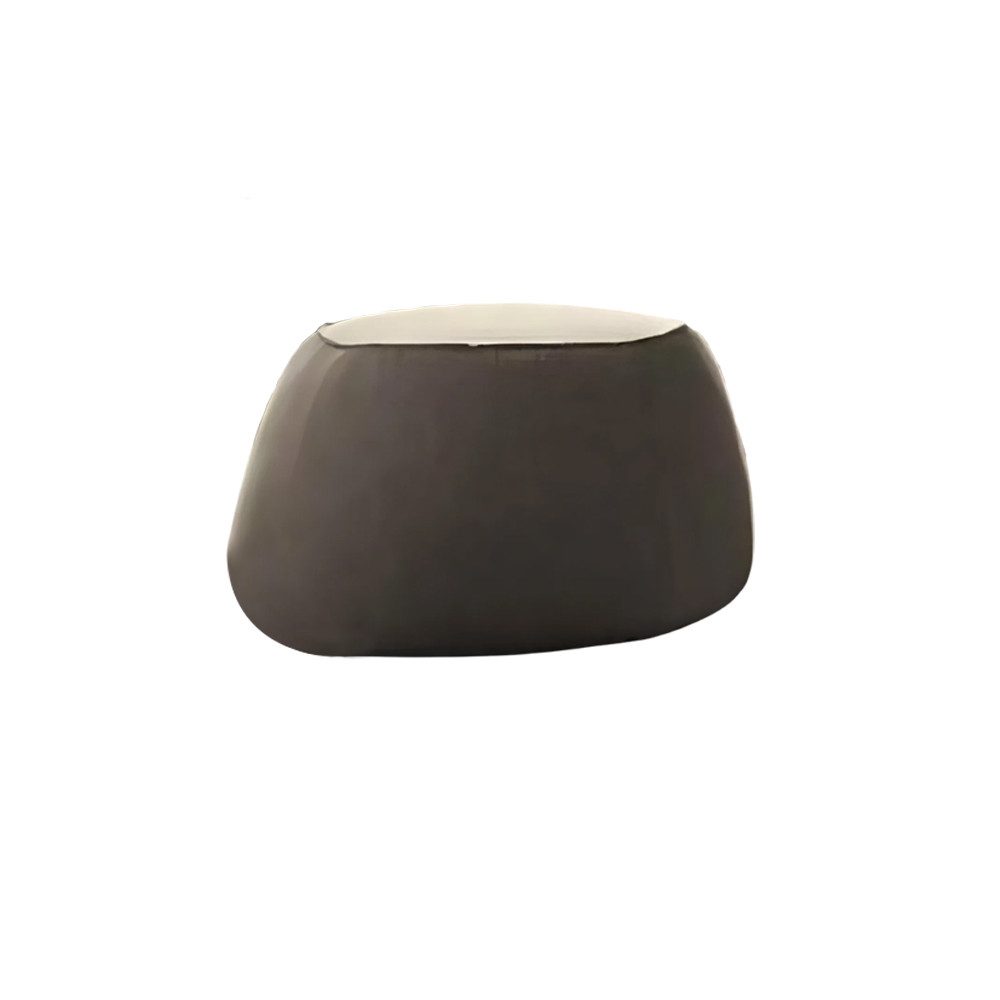 Xlmoebel Pouf Moderne Wohnzimmer Diele Grau Rund Form im Design (1-St., Pouf), Hergestellt in Europa