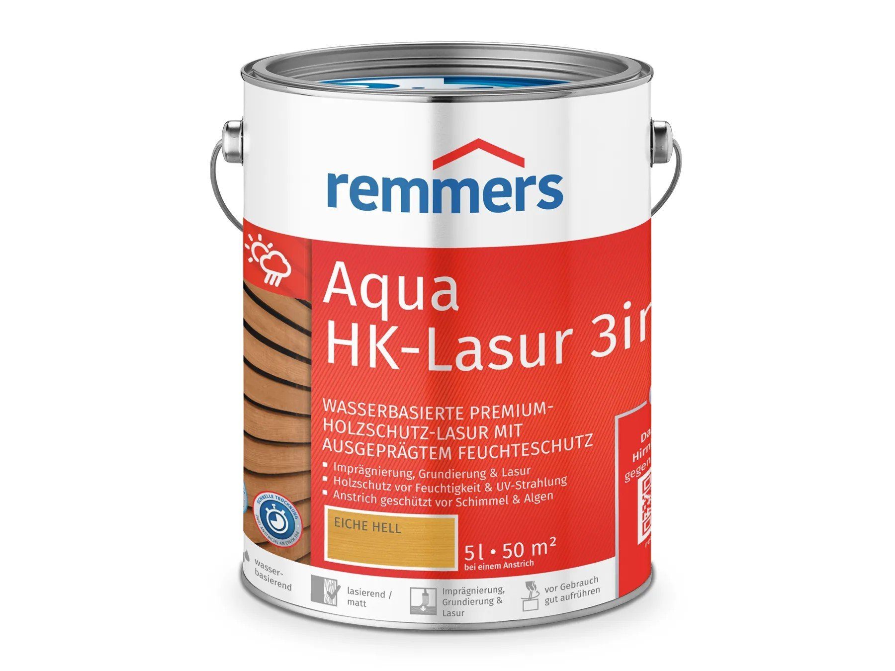 Remmers Holzschutzlasur Aqua HK-Lasur 3in1 kiefer (RC-270)