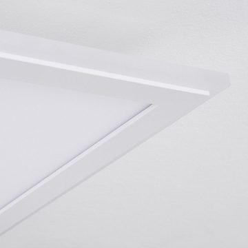 hofstein Panel »Vasto« LED Deckenpanel dimmbares Panel aus Metall, Kunststoff, weiß, CCT 2700-6500 Kelvin, mit Farbwechsler und Fernbedienung, LED, max. 4000 Lumen