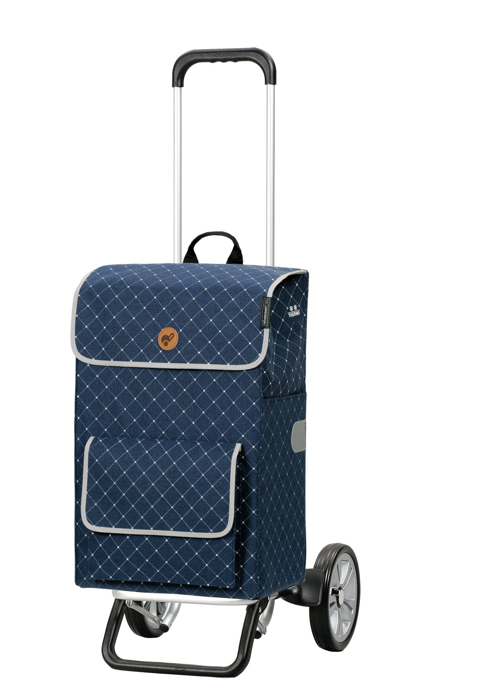 Andersen Einkaufstrolley Andersen Alu Star Shopper Tamo Thermofach blau