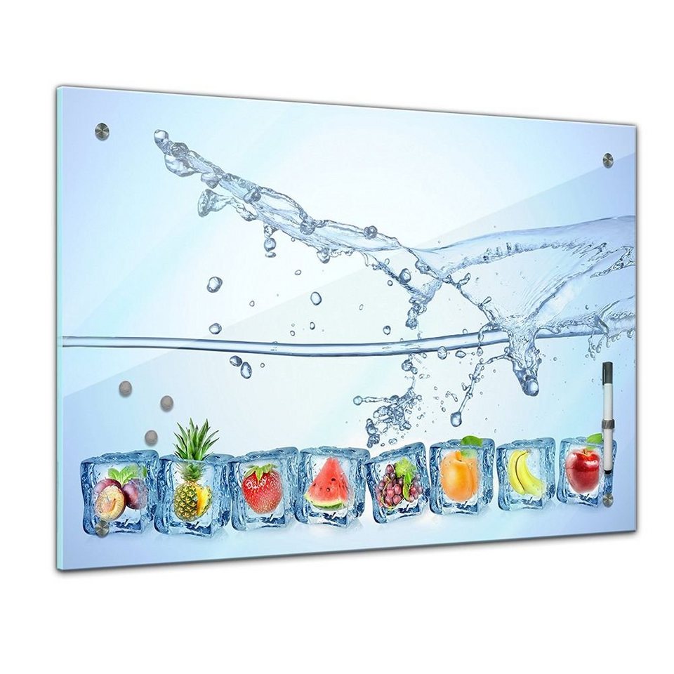 Wasserspritzer Glasbild