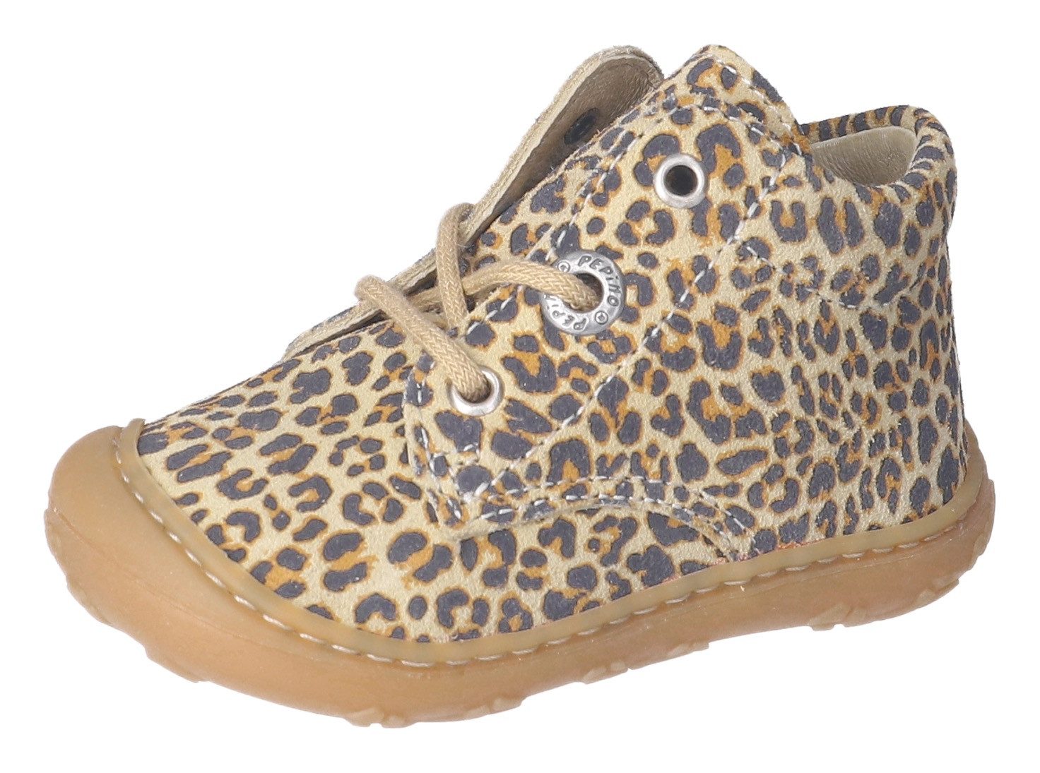 PEPINO by RICOSTA DOTS WMS: Mittel Lauflernschuh, Schnürschuh m. WMS-System, Leder,Print, Größenschablone zum Download