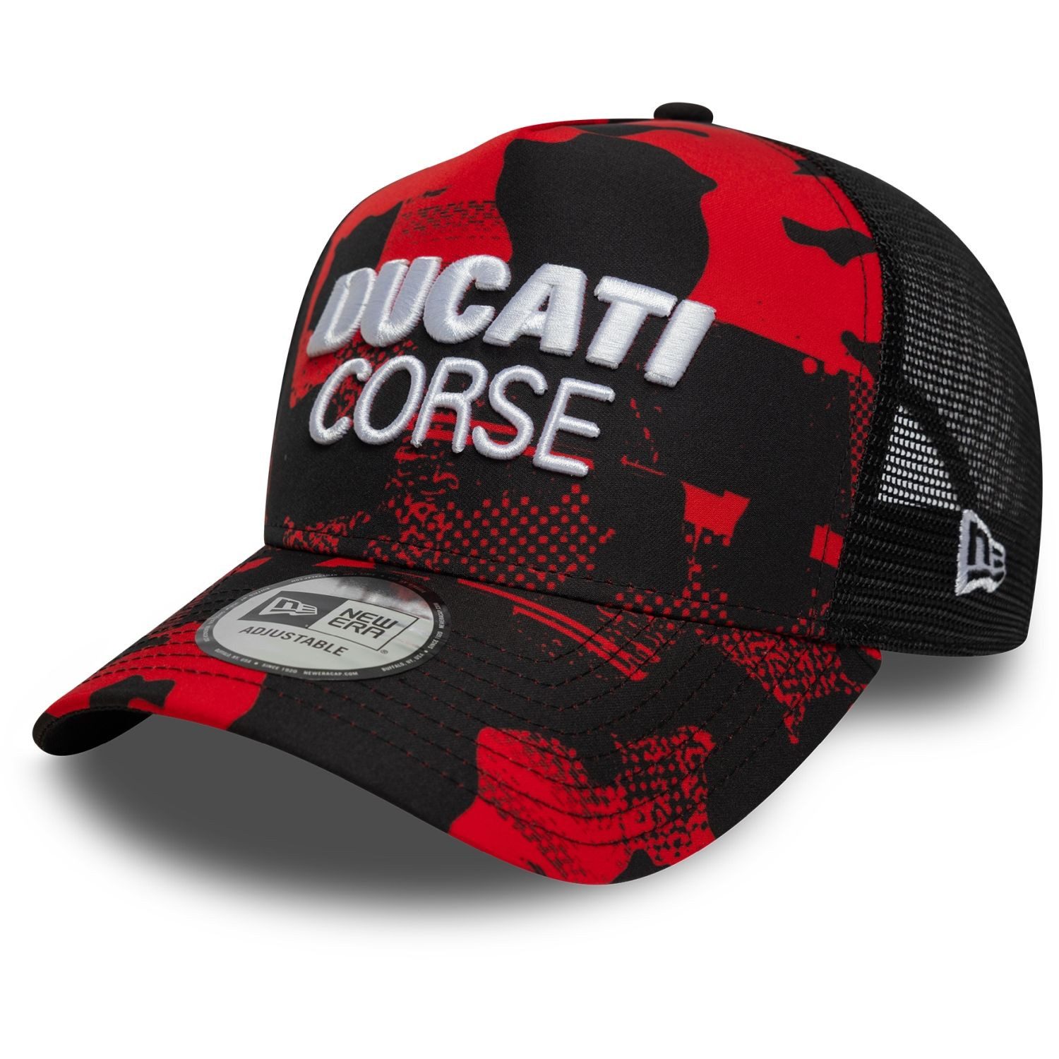 New Era Trucker Cap AFrame Trucker Ducati Motors red