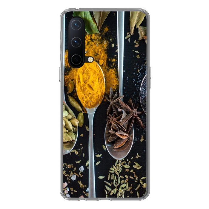 MuchoWow Handyhülle Löffel - Gewürze - Lebensmittel - Tisch Phone Case Handyhülle OnePlus Nord CE 5G Silikon Schutzhülle
