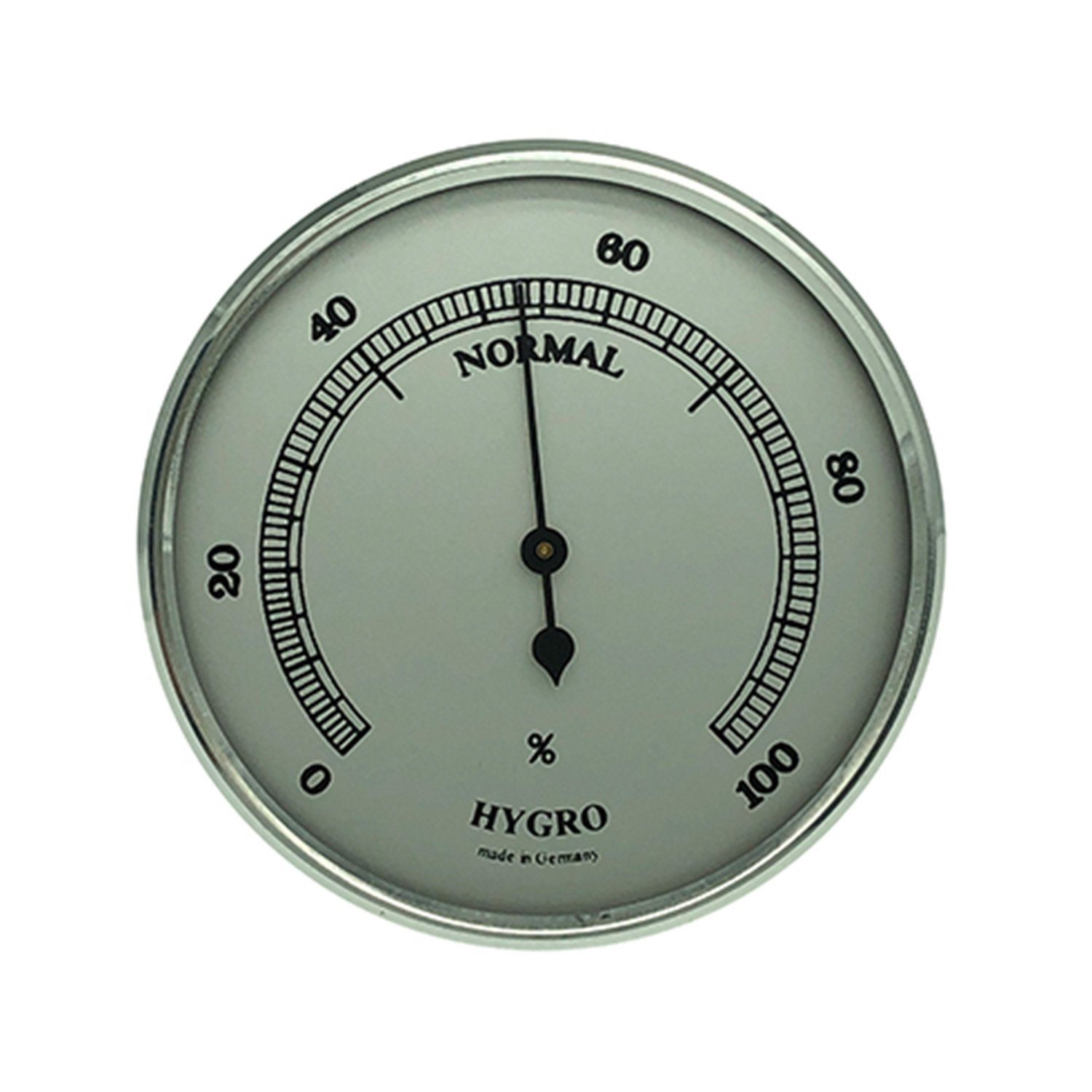Wetterstation Hygrometer Einbau-Wetterinstrument Ø 65mm, silber