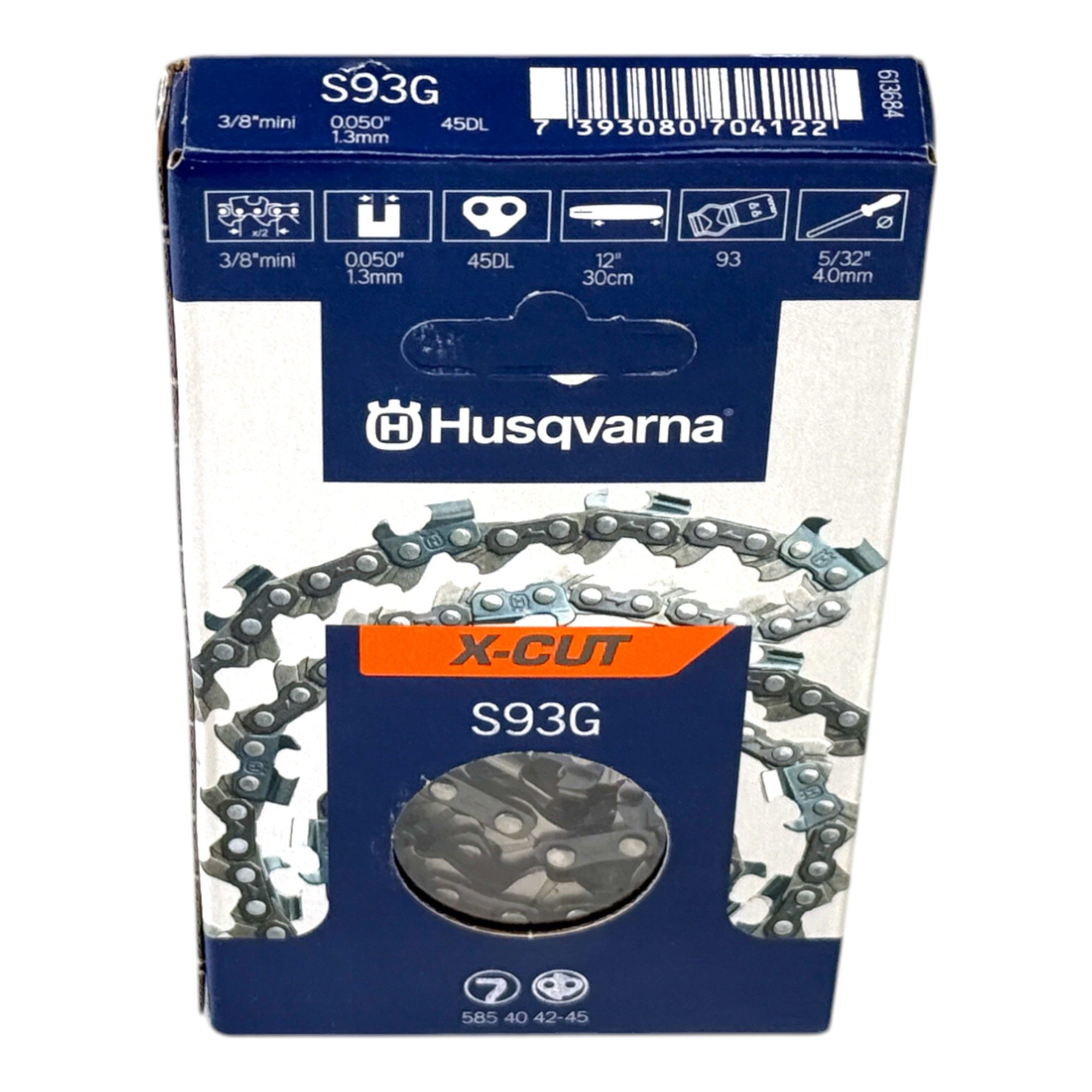 Husqvarna Ersatzkette X-CUT S93G Sägekette 40 cm 3/8" 1,3 mm (585404256) für Kettensäge