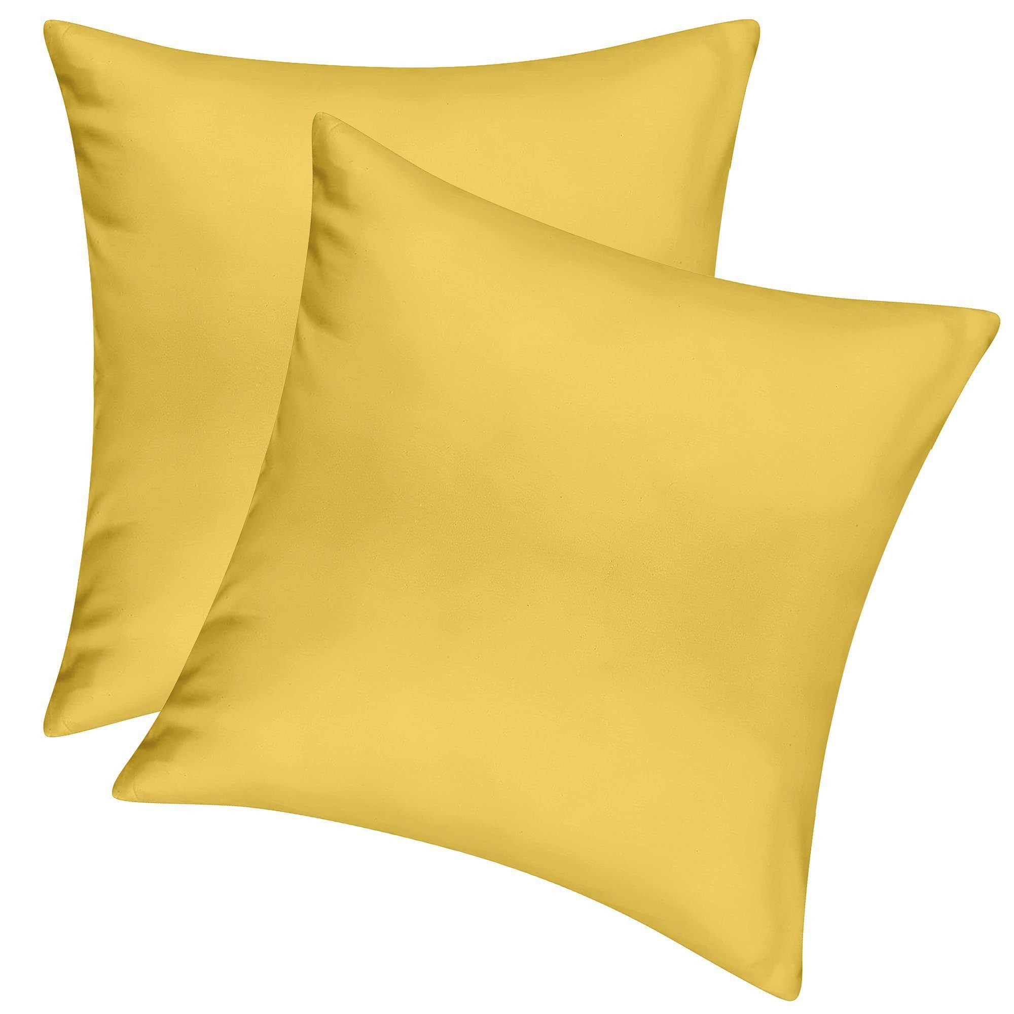 Pataya Kissenbezug 100% Baumwolle, weiche Kopfkissenbezug, Kissenhülle, Kissenbezüge, (2 Stück), Weich und Atmungsaktiv, Jersey, 140 g/m²