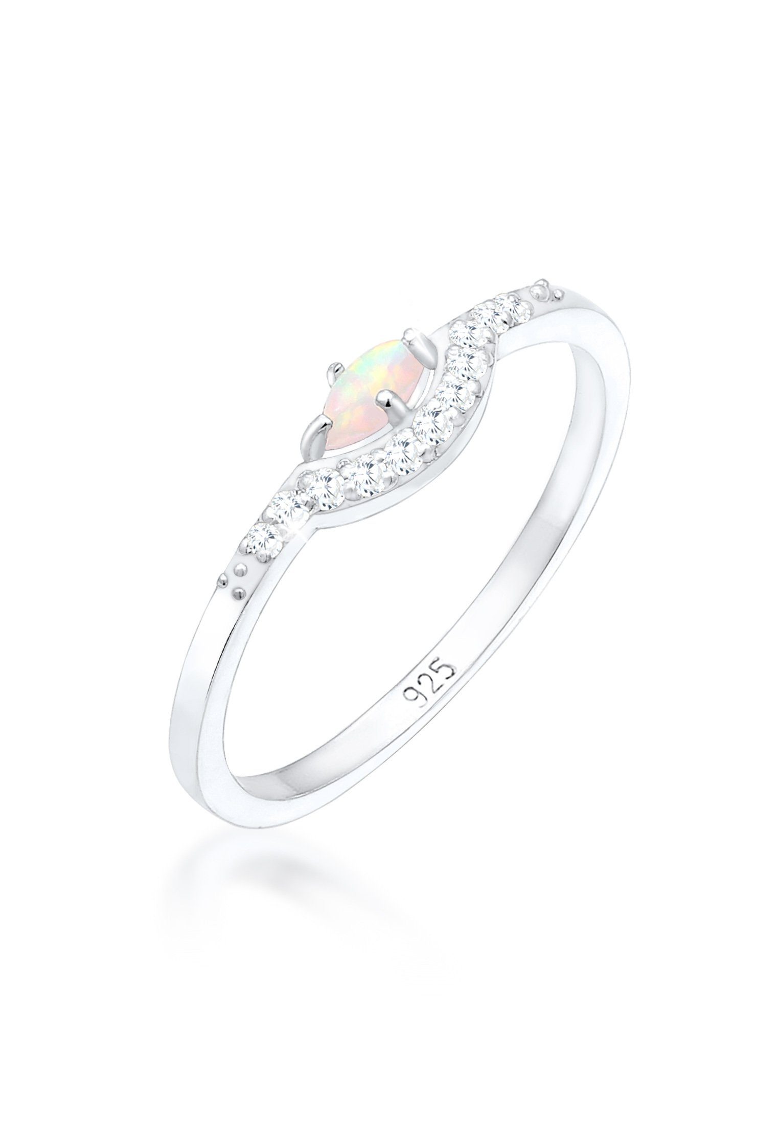Elli Verlobungsring Elli Ring Vintage Design Zirkonia Marquise Opal 925er S günstig online kaufen
