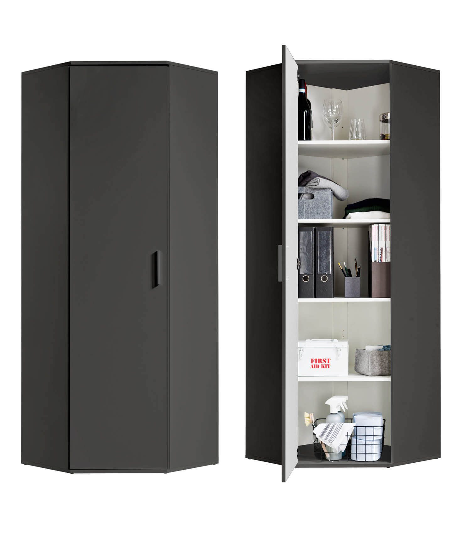 mokebo Mehrzweckschrank Der Lange Eckschrank (mit günstig online kaufen