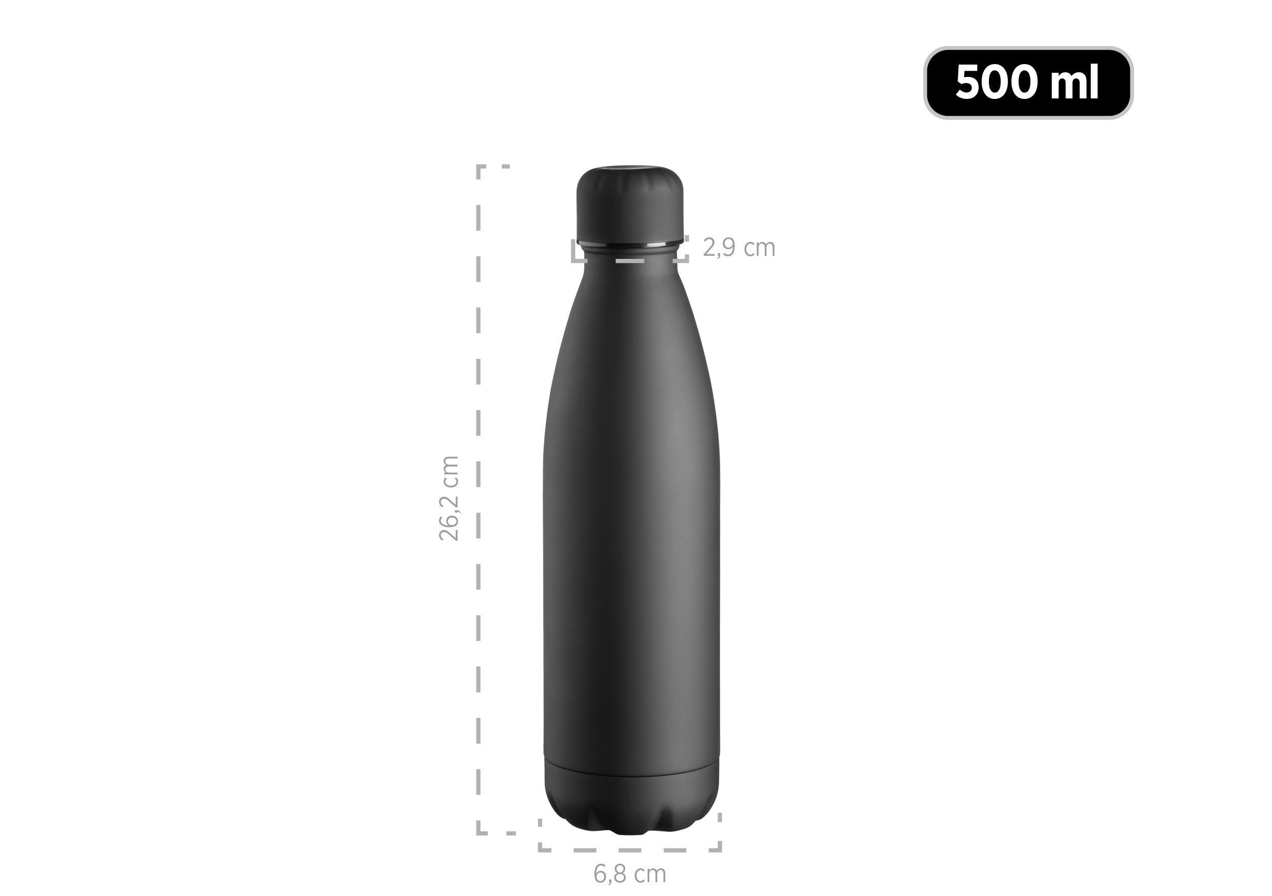 - Isolierflasche MÄSER Schwarz