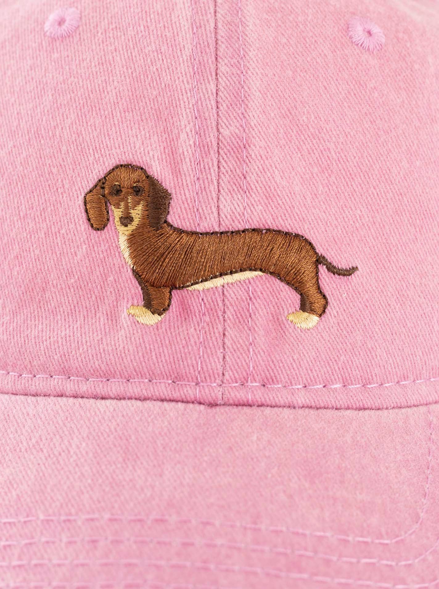 Zwillingsherz Baseball Cap "Dackel" Dackelmotiv gestickt, moderner Vintage Look