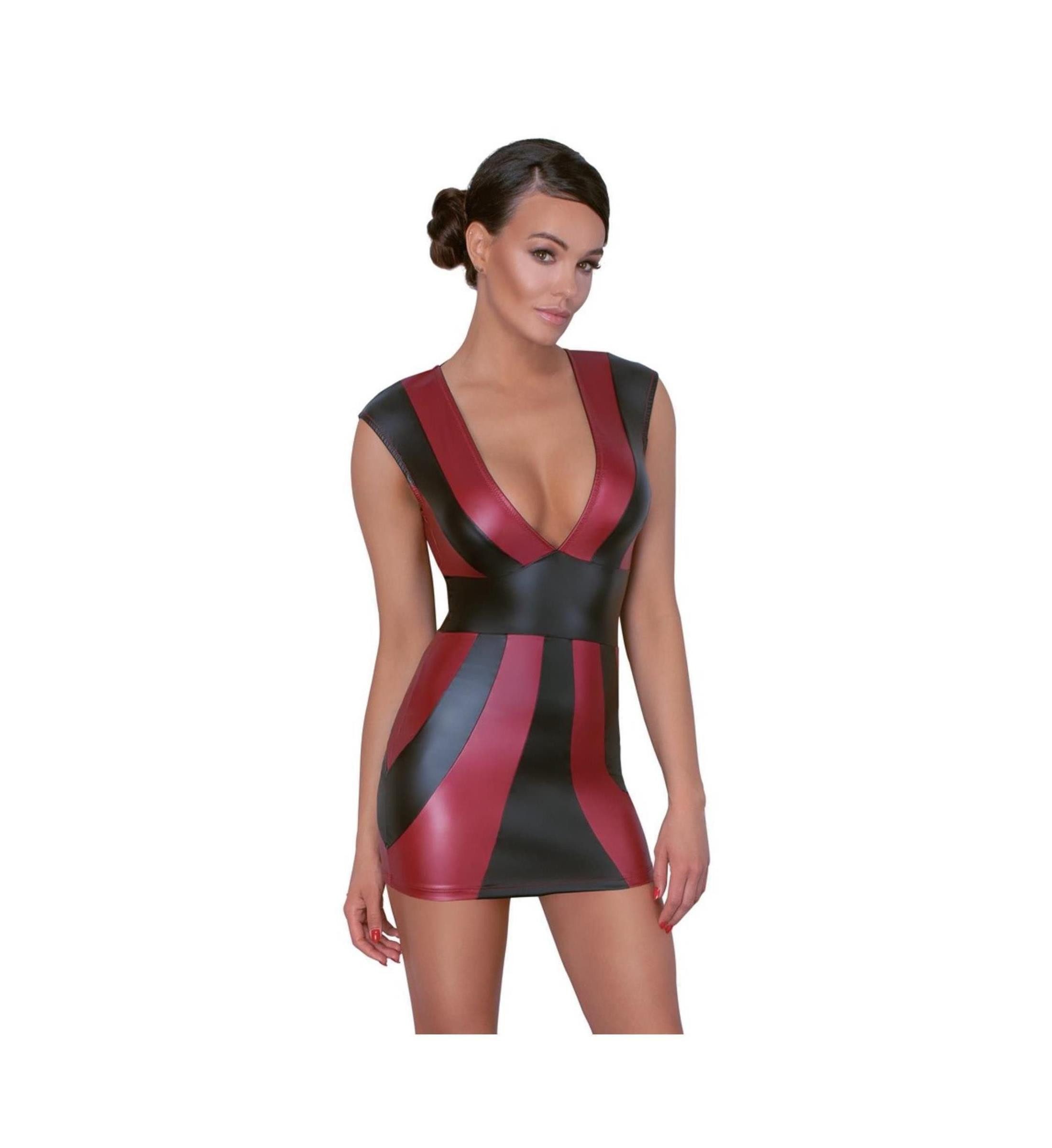 Cottelli PARTY Minikleid Cottelli PARTY - Kleid rot/schwarz - (L,M,S,XL) günstig online kaufen