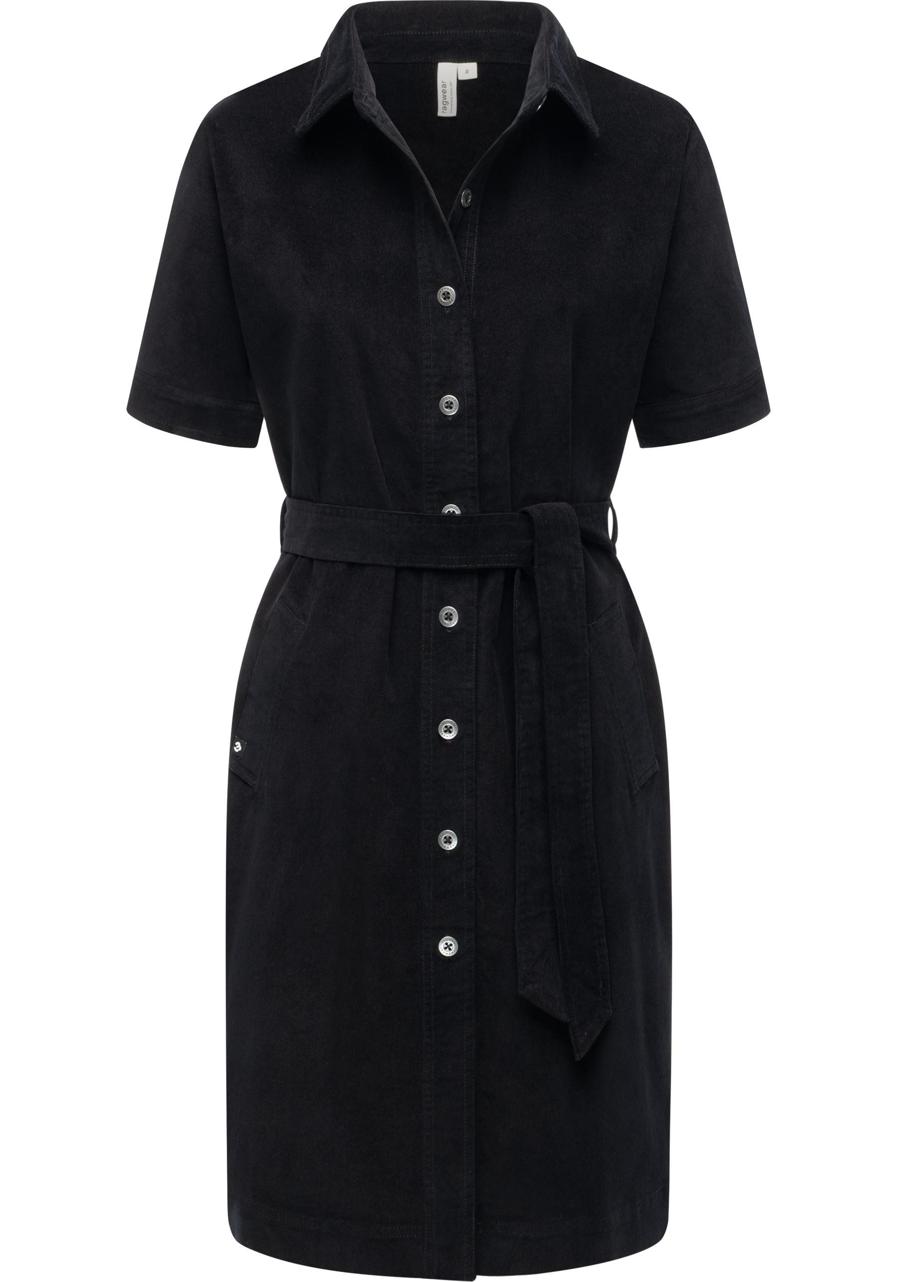 Ragwear Cordkleid Rozyna Cordy YOUMODO Kurzärmliges Kordkleid mit Hemdkrage günstig online kaufen
