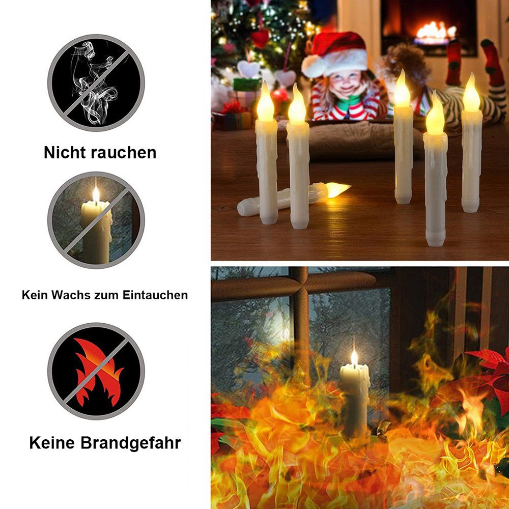 MUPOO LED-Kerze LED Kerzen mit Fernbedienung, günstig online kaufen