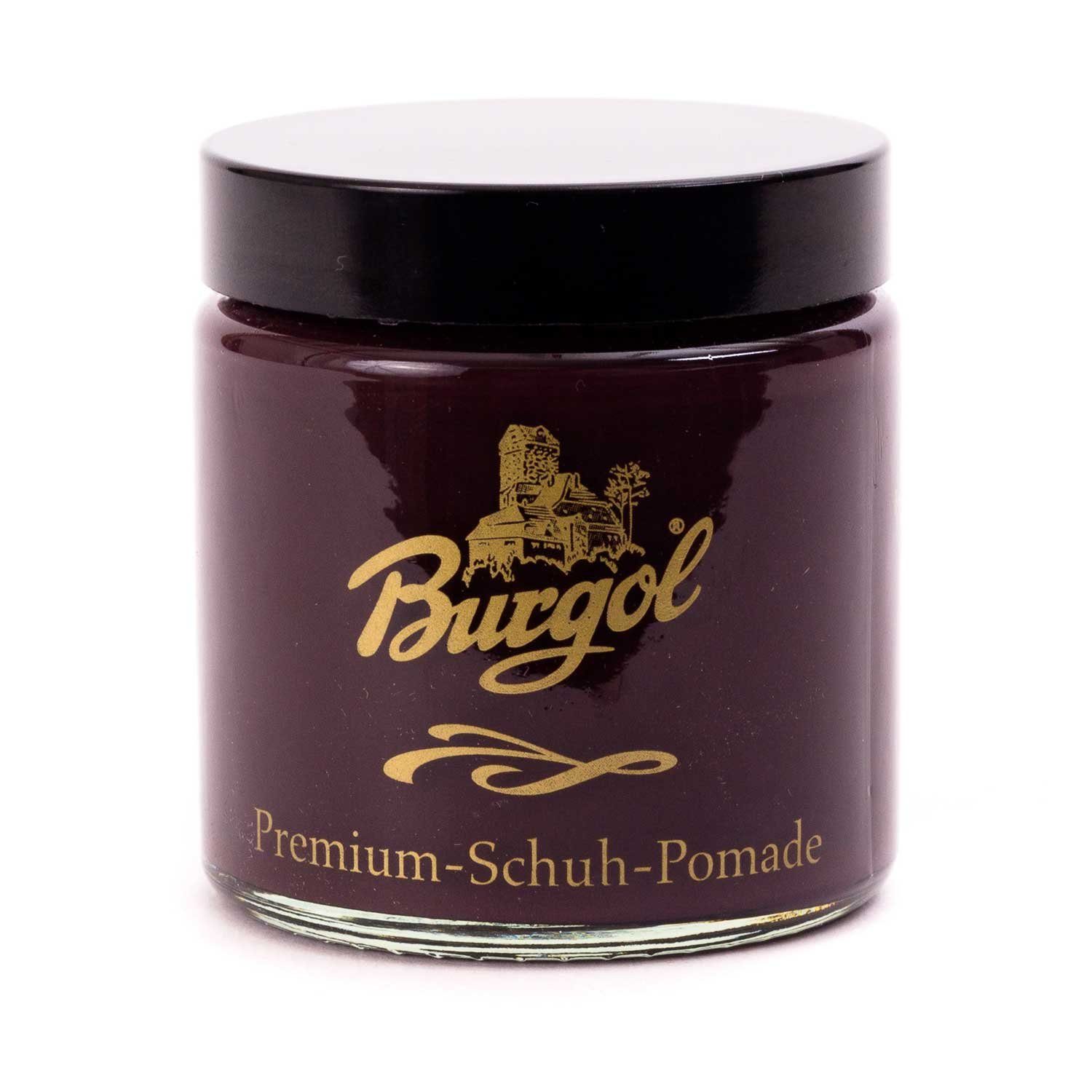 Burgol Schuhputzbürste Pomade – die Schuhcreme von Burgol im Glastiegel