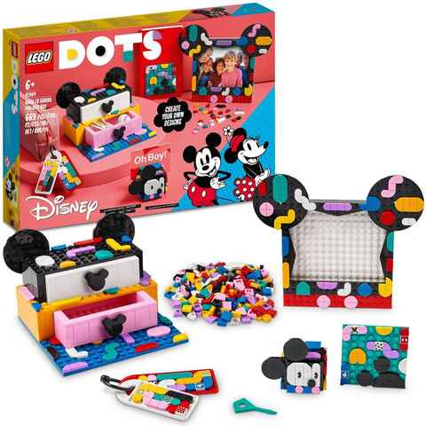 LEGO® Konstruktionsspielsteine Micky & Minnie Kreativbox zum Schulanfang (41964), LEGO® DOTS, (669 St), Made in Europe