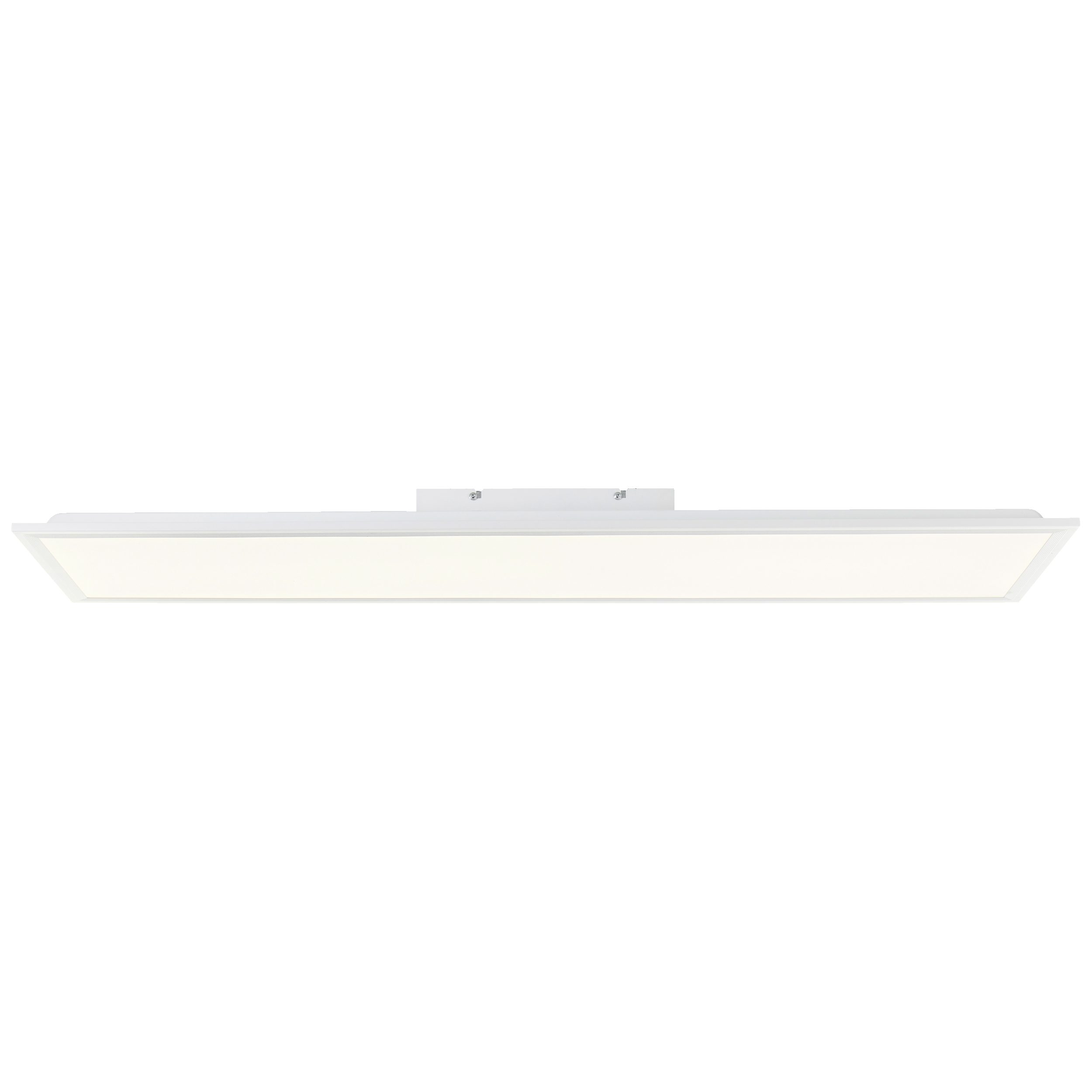 Lightbox LED Panel, LED fest integriert, Neutralweiß, LED Deckenaufbau-Paneel, 100 x 25 cm, 2700 lm, 4000 K, Aluminium, weiß
