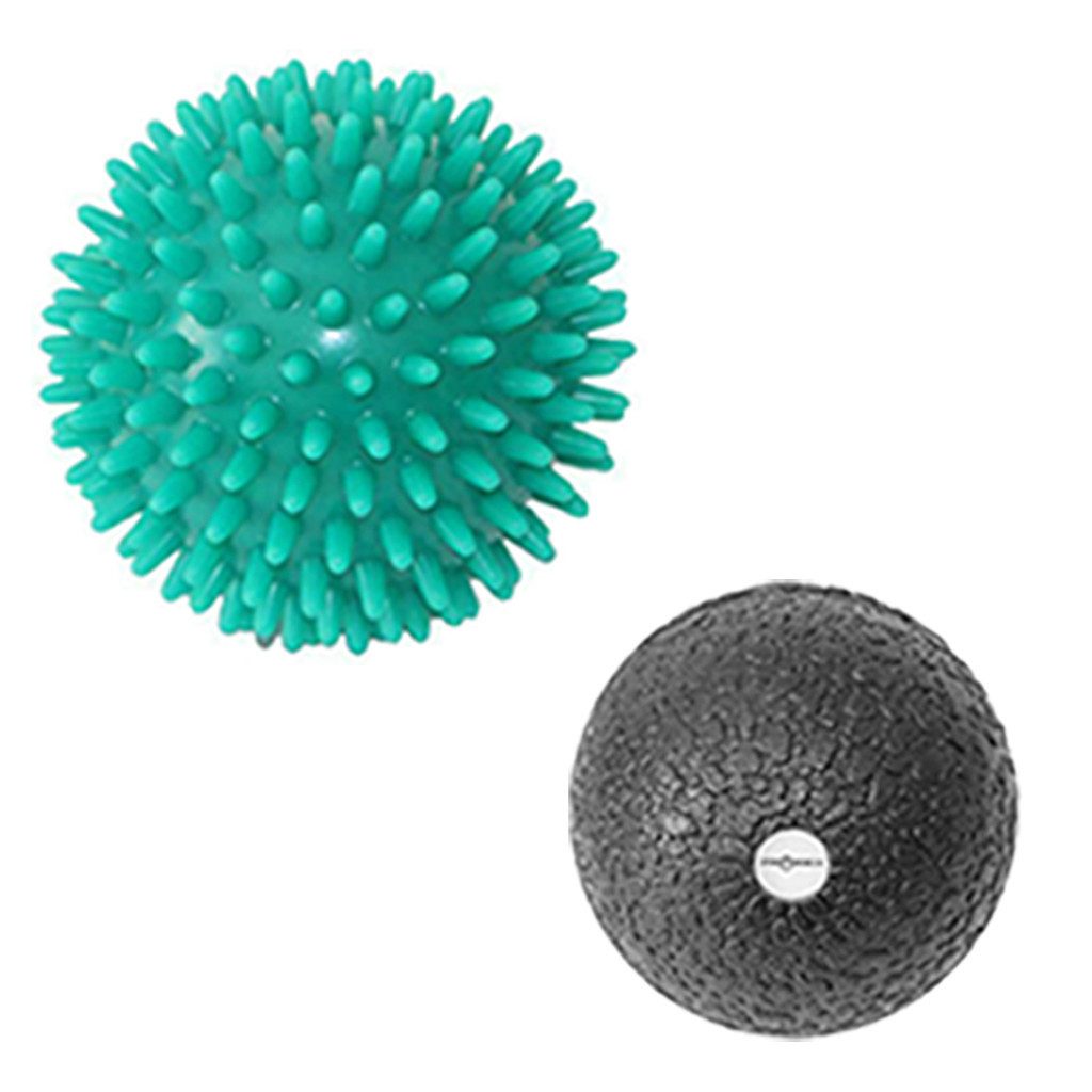 Massageball ø 8cm Massageball Igelball + 6cm Faszienball