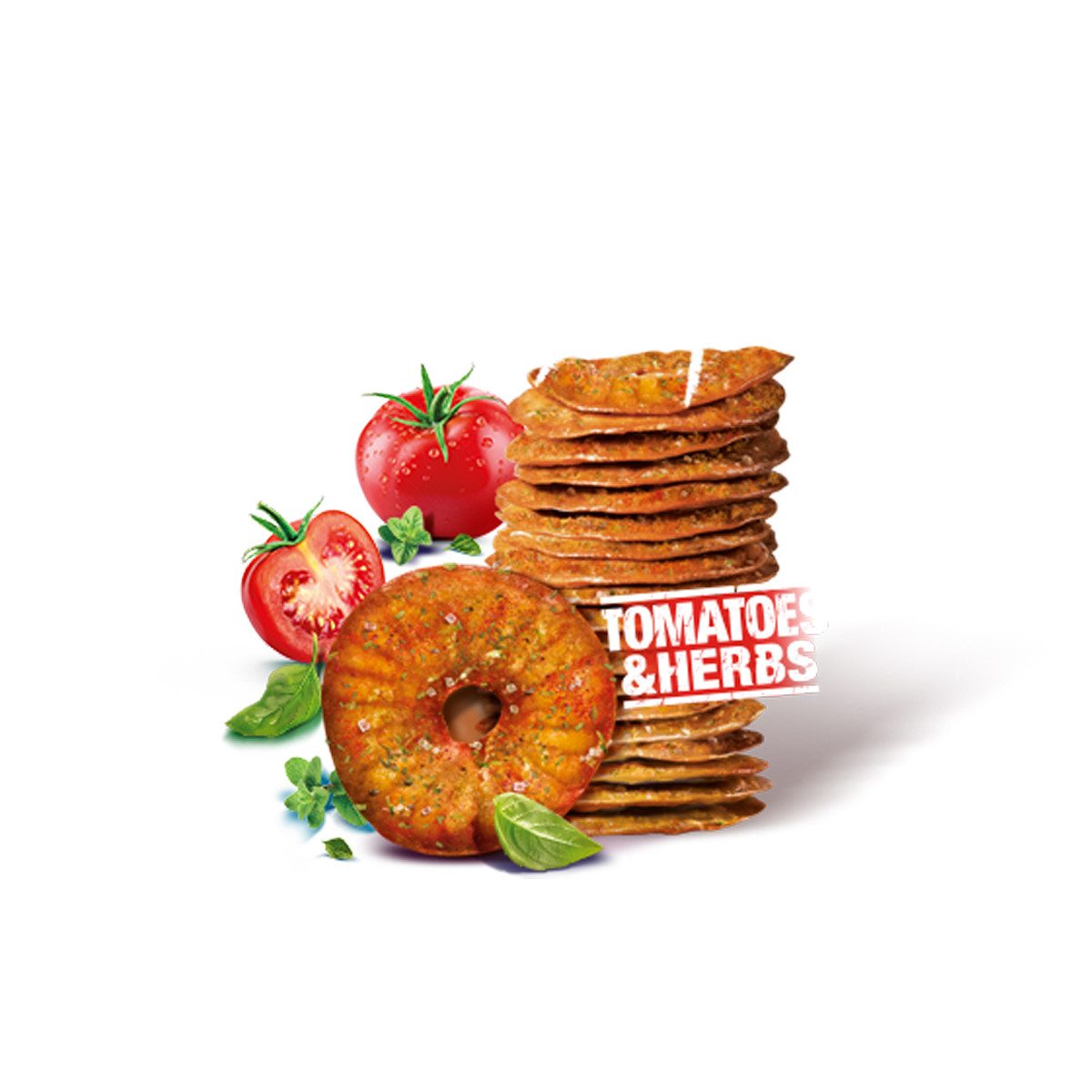 ELEPHANT Knabberei, Alka Elephant Squeezed Pretzels Tomatoes Herbs Laugengebäck 70g