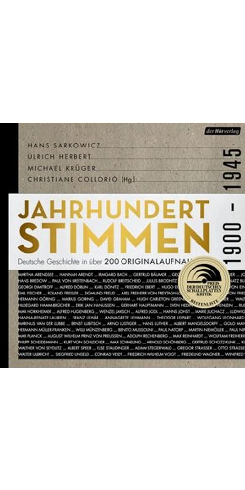 Der HörVerlag Hörbuch Jahrhundertstimmen 1900-1945 - Deutsche Geschichte in über 200, (1-St)