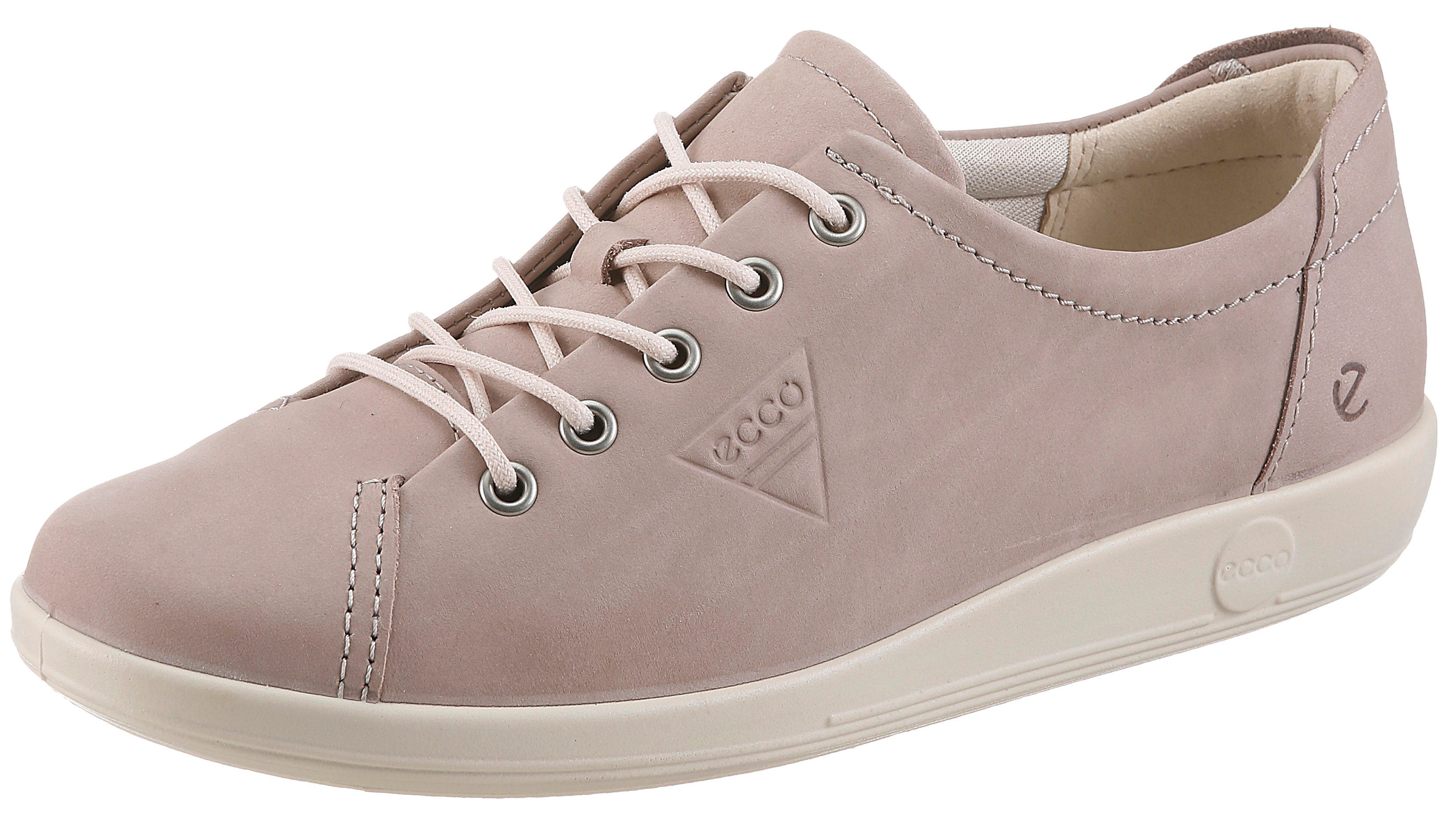 Ecco Ecco Soft 2.0 Schnürschuh, Freizeitschuh, Halbschuh, Schnürschuh mit dezenter Logo Prägung