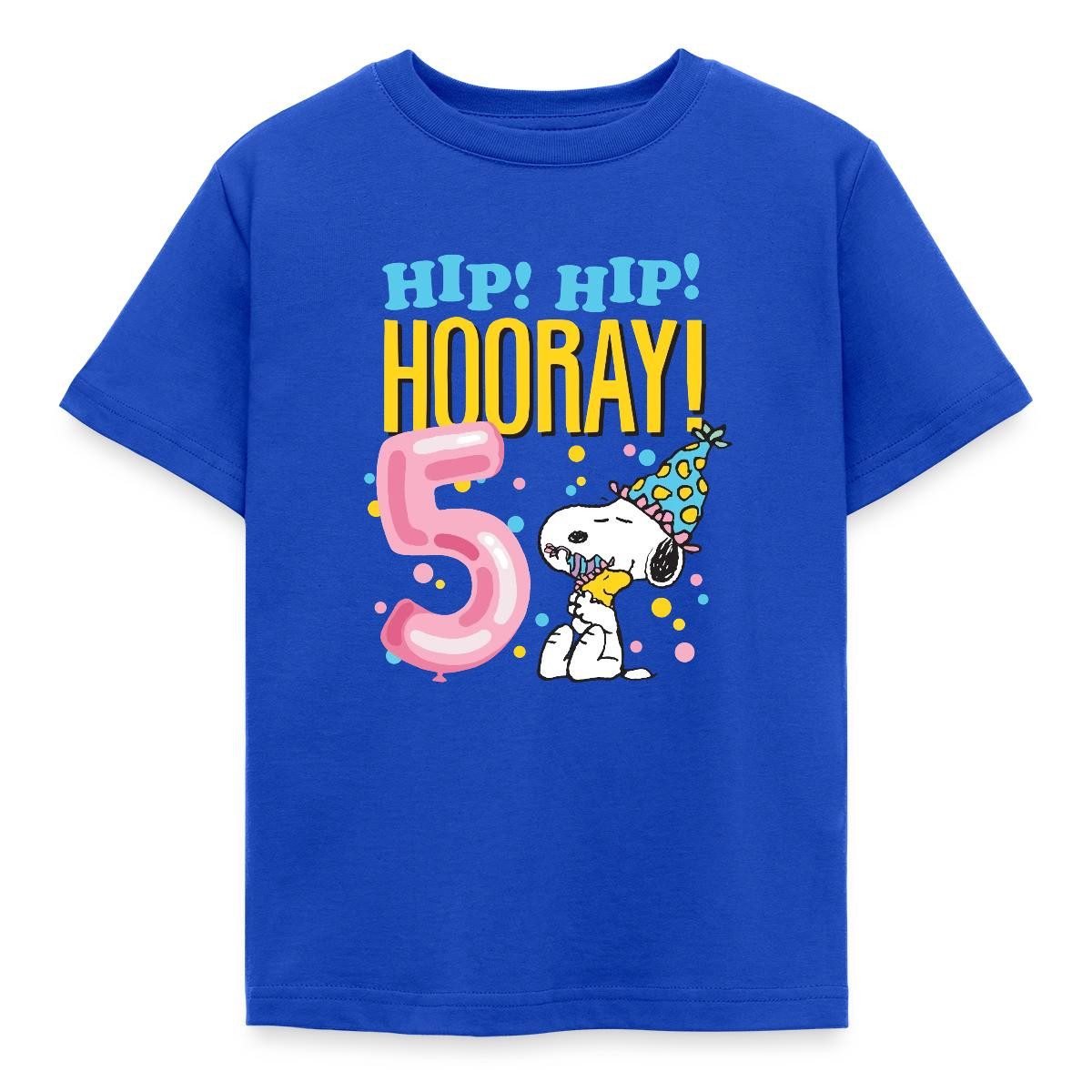 T-Shirt Peanuts 5 Jahre Geburtstagsdesign Mit Spruch Kinder T-Shirt