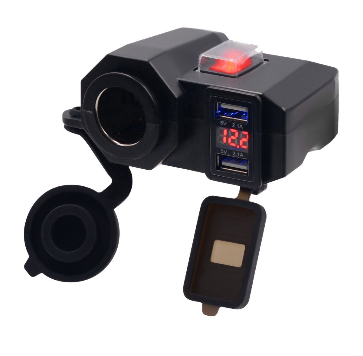 12V Motorrad USB Steckdose US12 USB-Ladegerät