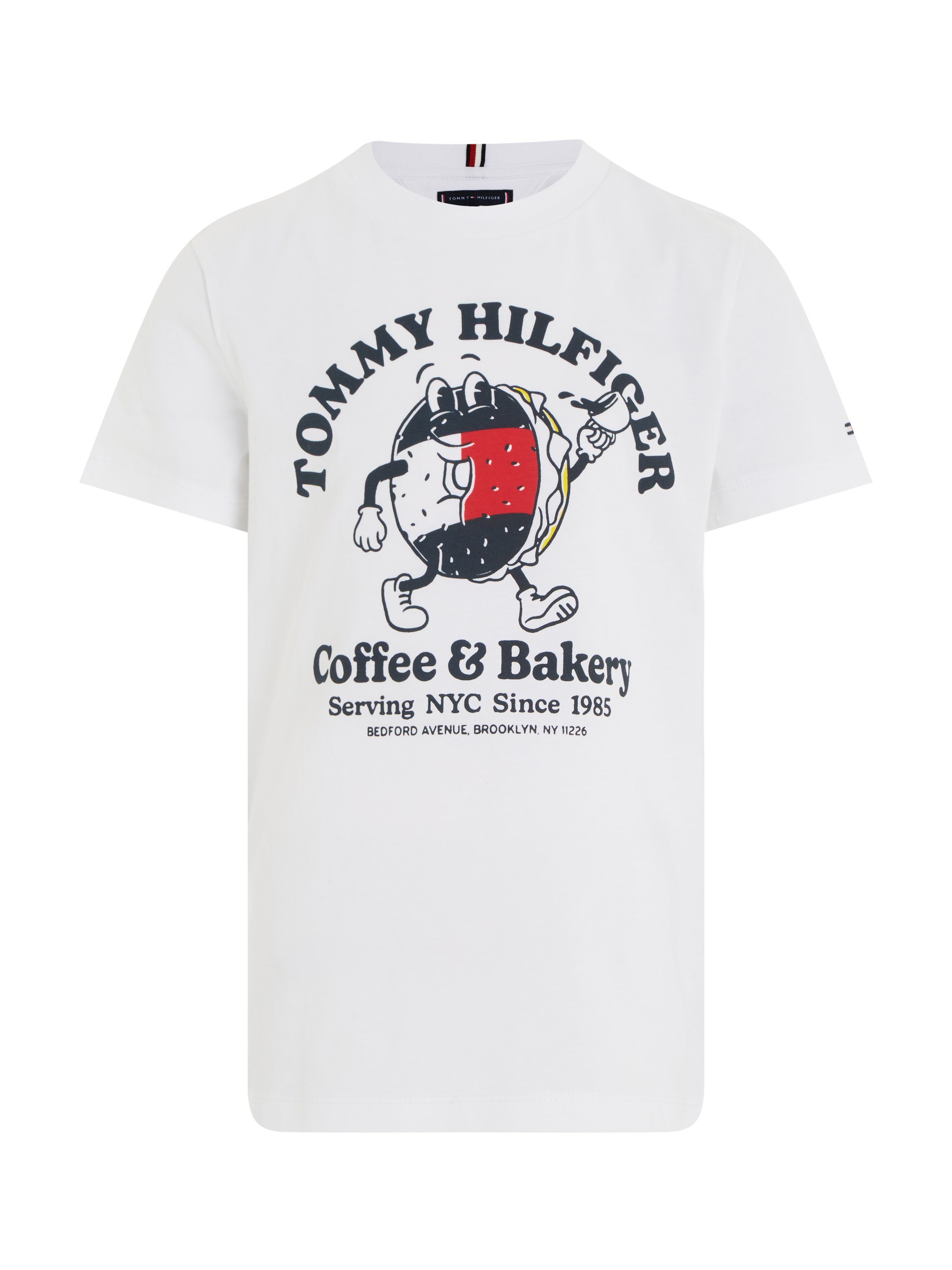 S/S Frontprint BAGELS Tommy TEE TOMMY mit T-Shirt Hilfiger