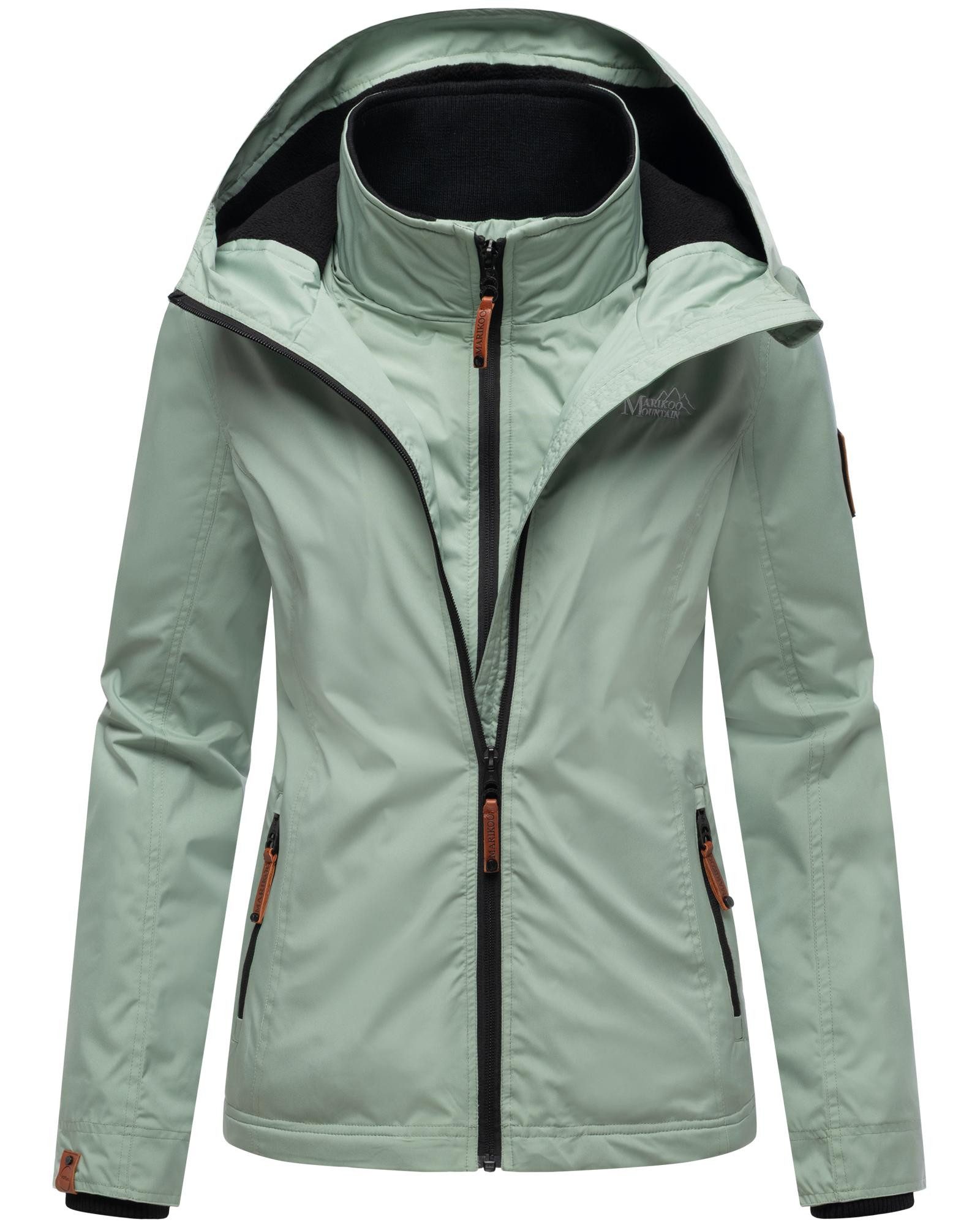 Marikoo Outdoorjacke Erdbeere sportliche Funktionsjacke mit Kapuze günstig online kaufen