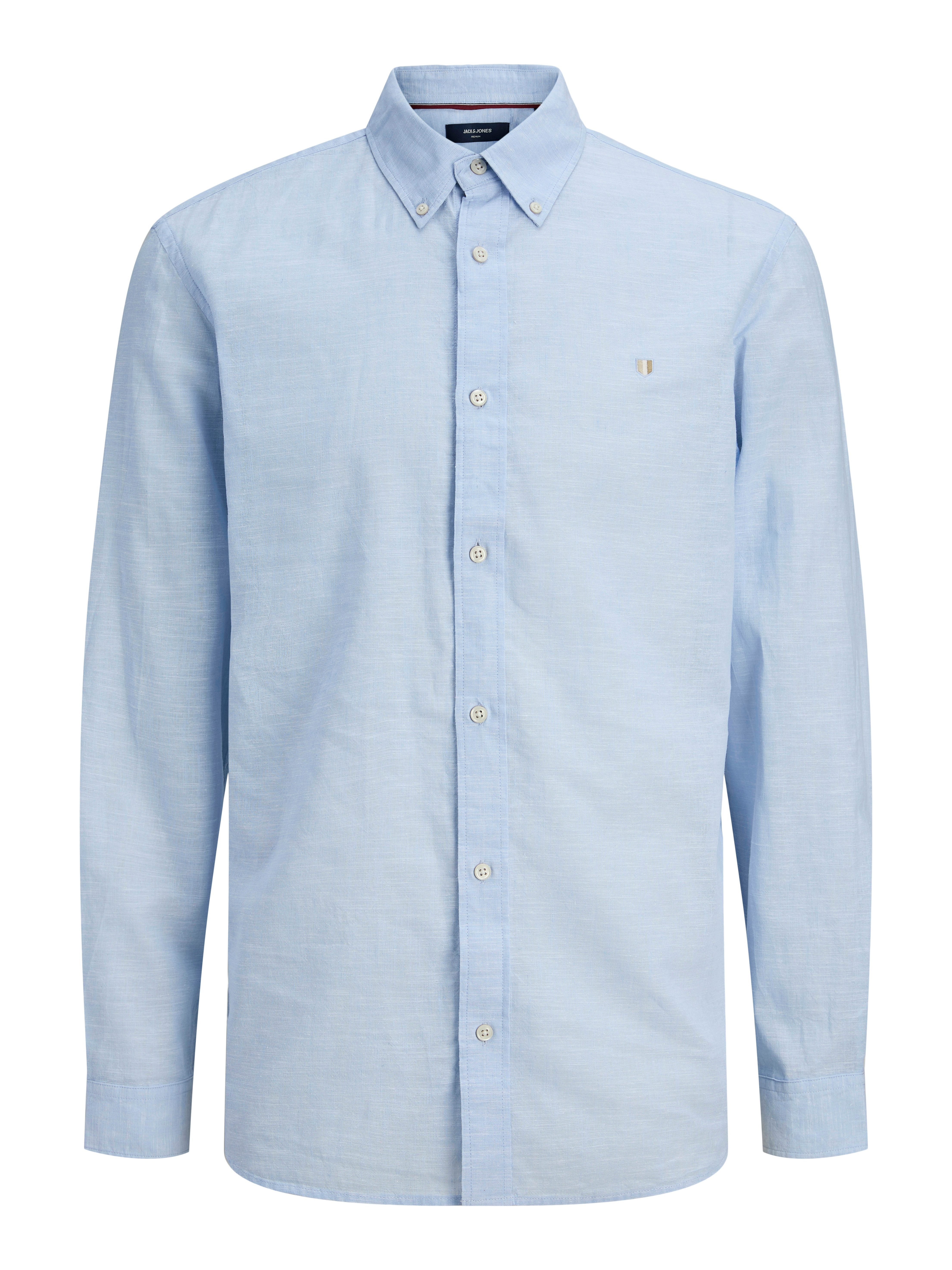 Jack & Jones Langarmhemd JPRBLUSUMMER LINEN BLEND SHIELD LS SHIRT günstig online kaufen