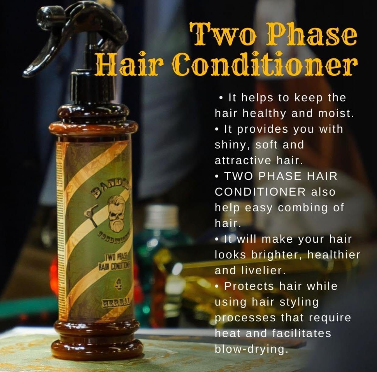 Pflege Bandido Phase 2-Phasen-Spülung Cosmetics Bandido Conditioner Hair Leave-in 350ml Two