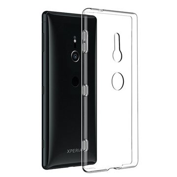 CoolGadget Handyhülle Transparent Ultra Slim Case für Sony Xperia XZ2 5,7 Zoll, Silikon Hülle Dünne Schutzhülle für Sony XZ2 Hülle