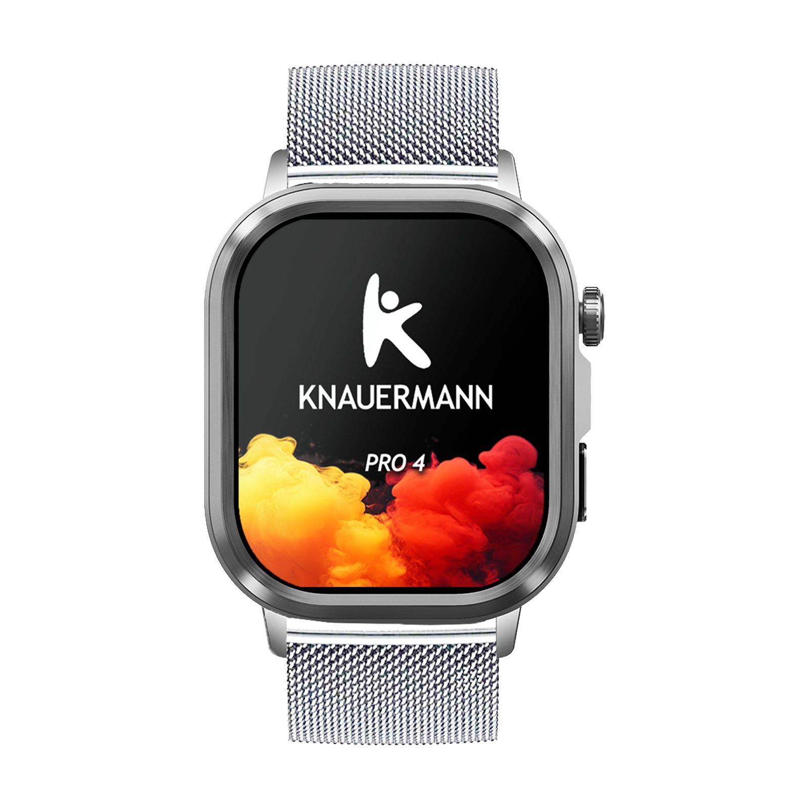 Knauermann PRO 4 (2026) Gesundheitsuhr mit Anruf & SOS Funktion Smartwatch, Bluetooth