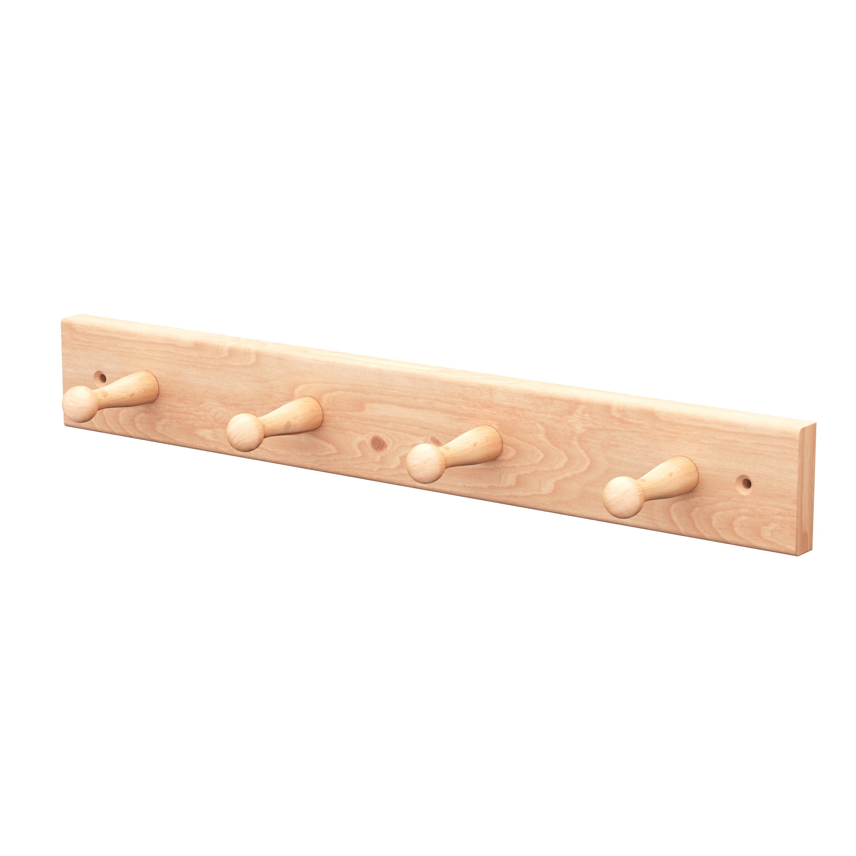 sossai® Wandgarderobe Garderobenleiste aus Holz in günstig online kaufen