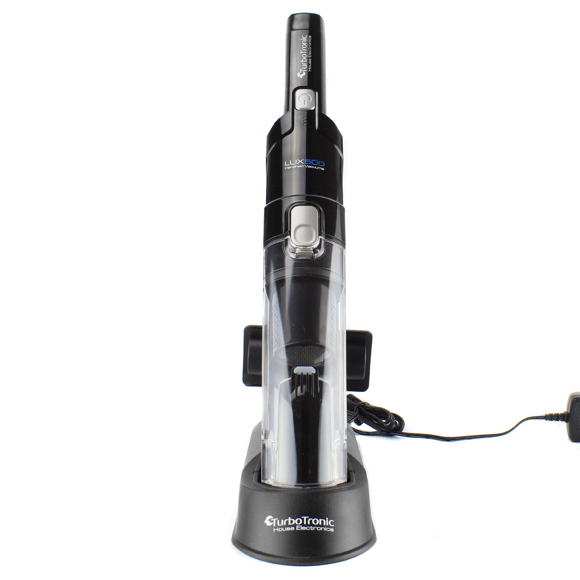 TurboTronic by Z-Line Handstaubsauger 12kpa, 12 Min. Laufzeit, ultra-Leichtgewicht Boden Staubsauger, 90 W, beutellos, kabelloser Sofa Couch Tisch Handsauger mit Ladestation