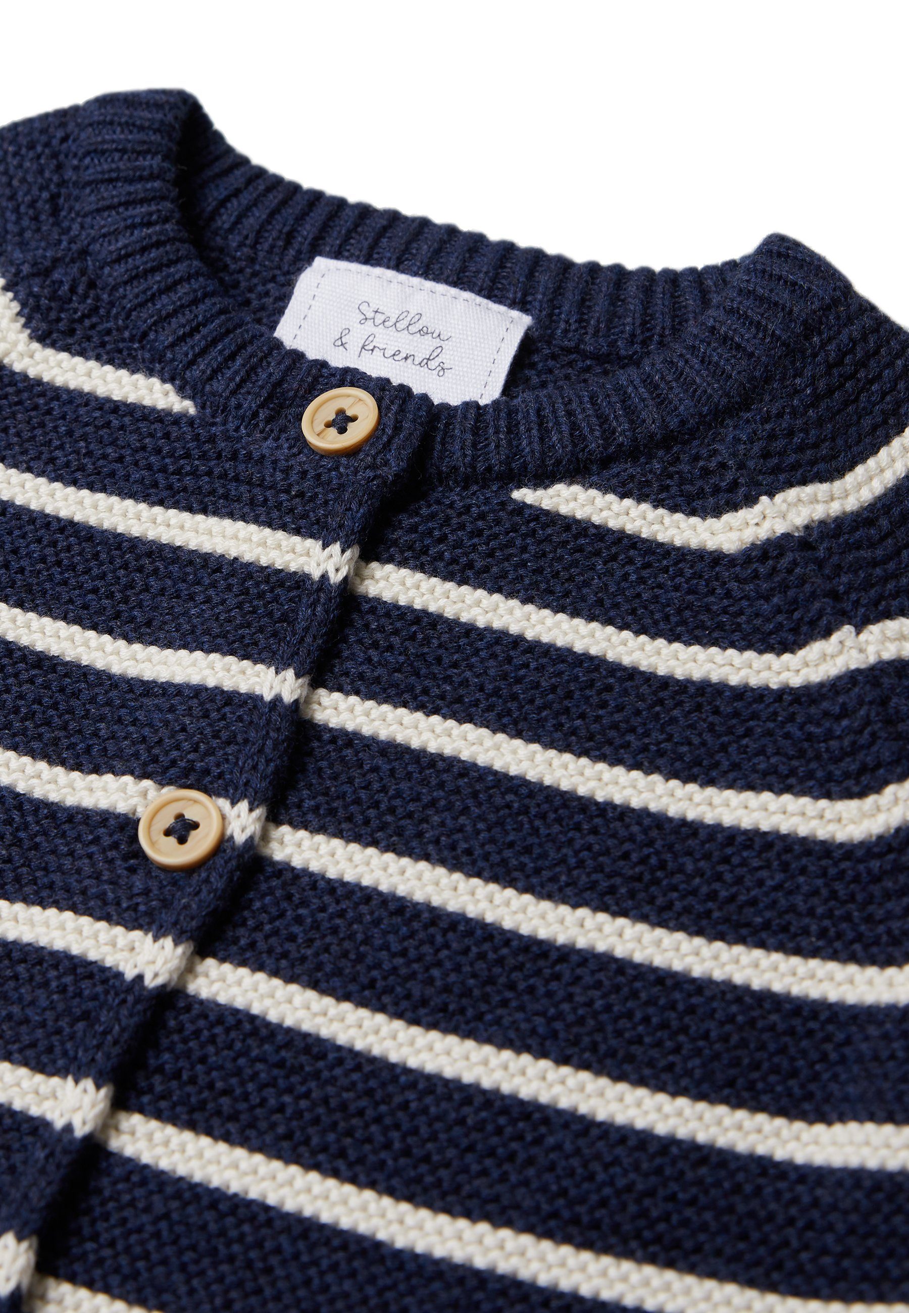 Stellou & friends Strickjacke Gestreifter Gestreifter